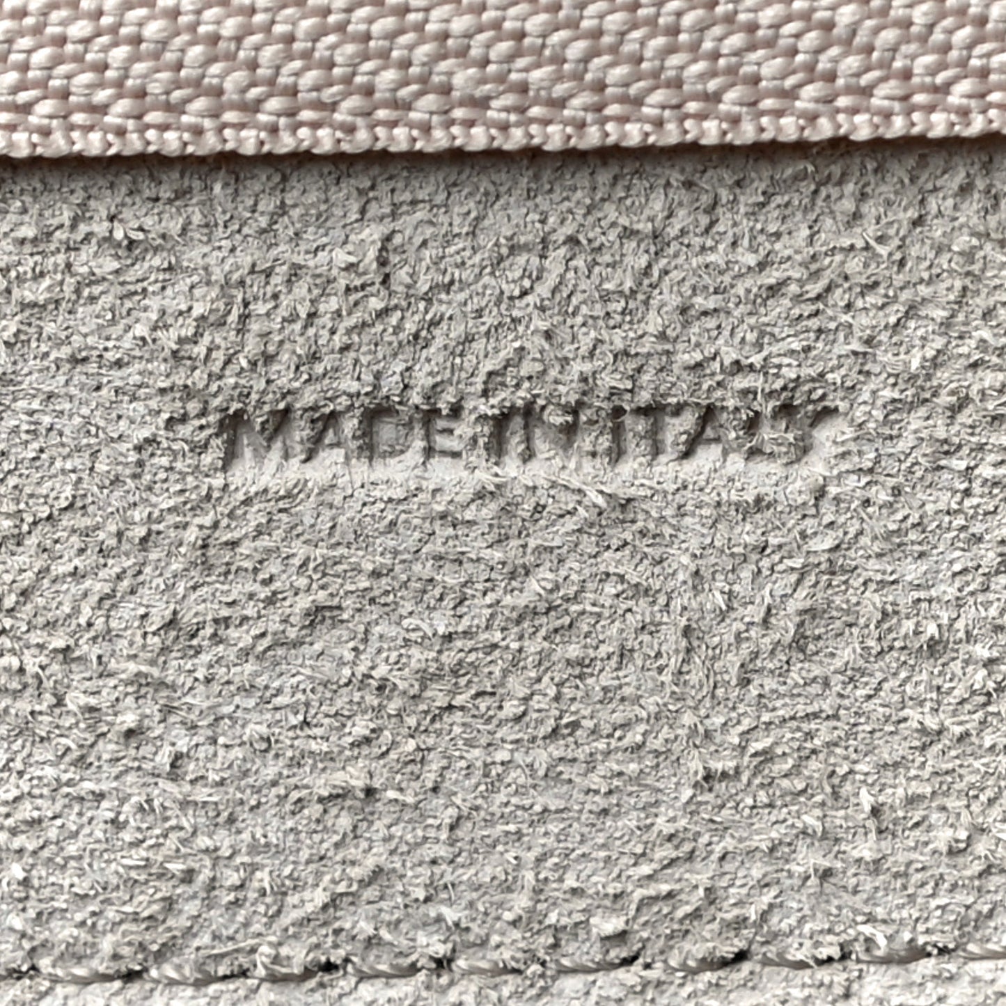 Grained Calfskin Nano Belt Bag Powder
