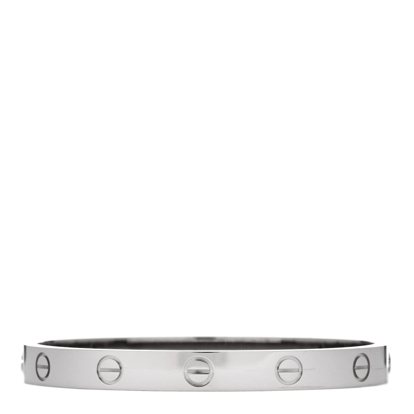 18K White Gold LOVE Bracelet 16