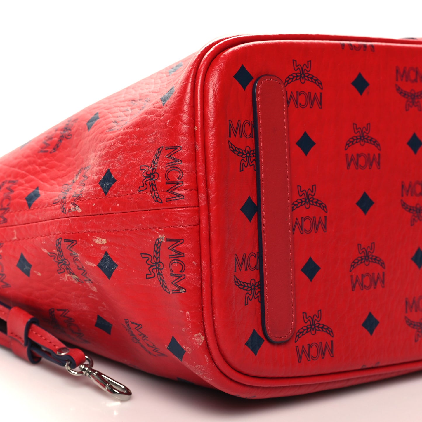 Visetos Medium Liz Reversible Shopper Tote Ruby Red