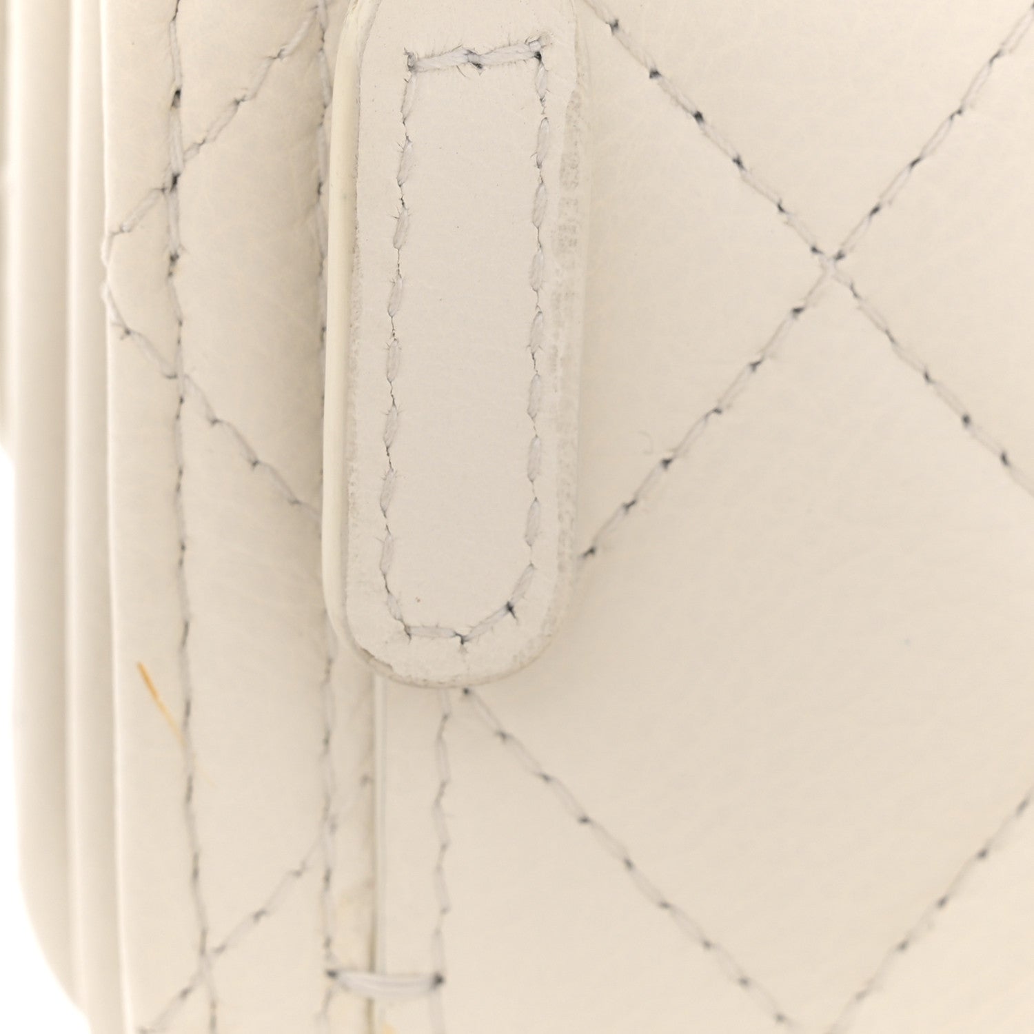Chanel Calfskin Quilted Mini Maxi Pearls Wallet On Chain WOC White 12 of 13