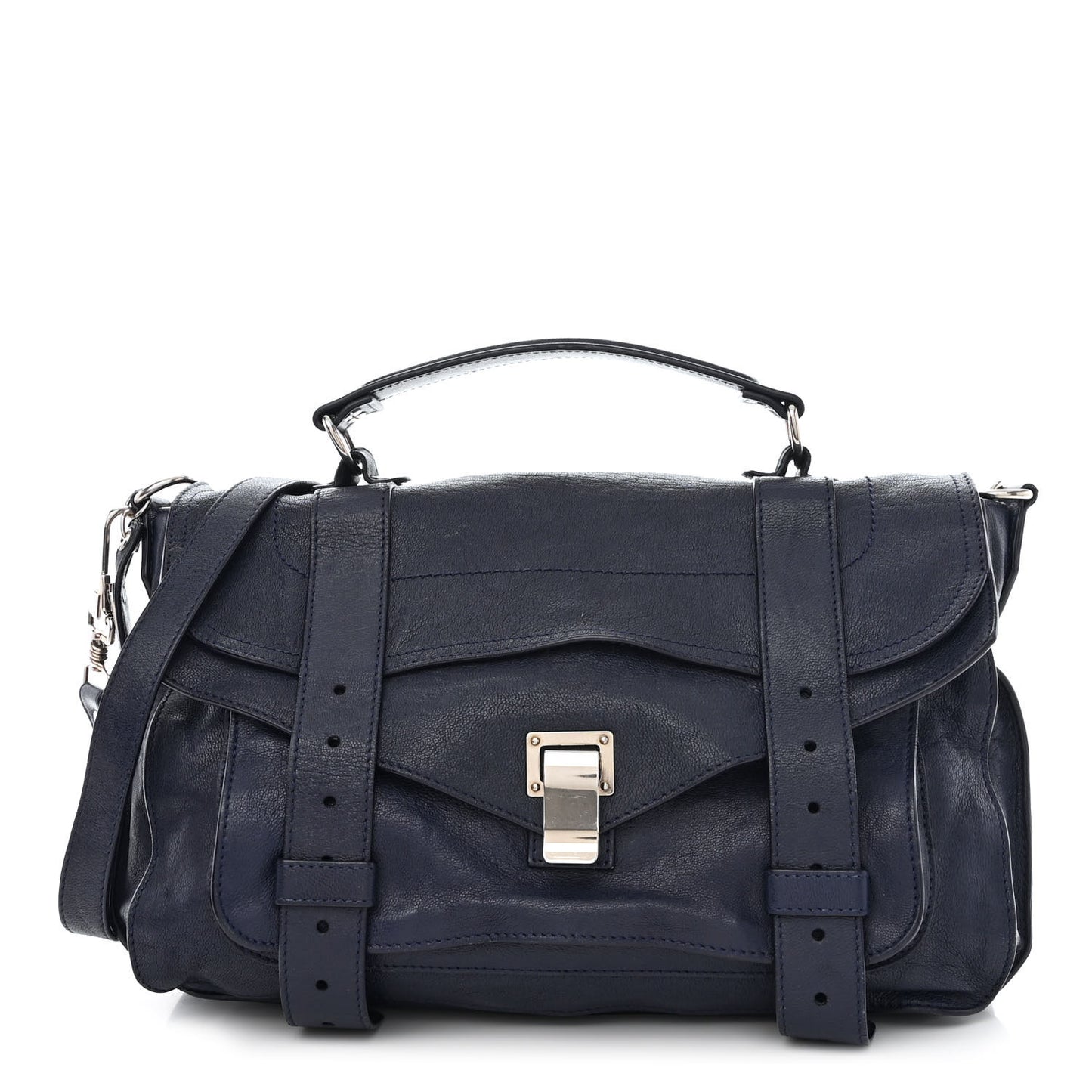 Lambskin Medium PS1 Satchel Midnight