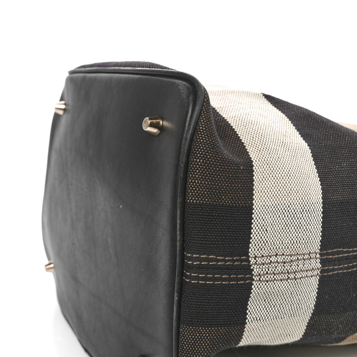 Canvas Mega Check Medium Ashby Hobo Black
