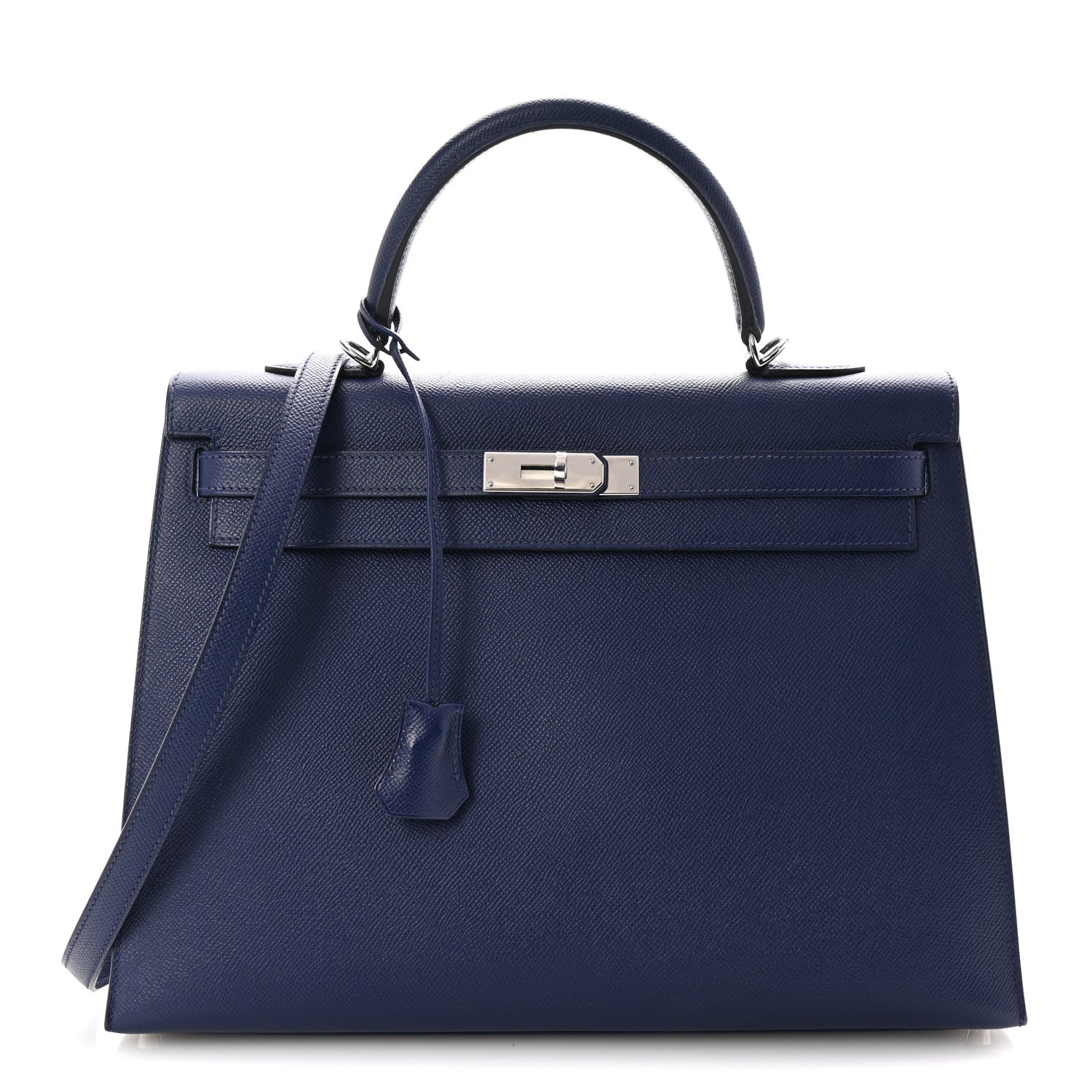 Hermes Epsom Kelly Sellier 35 Bleu Saphir 1 of 11