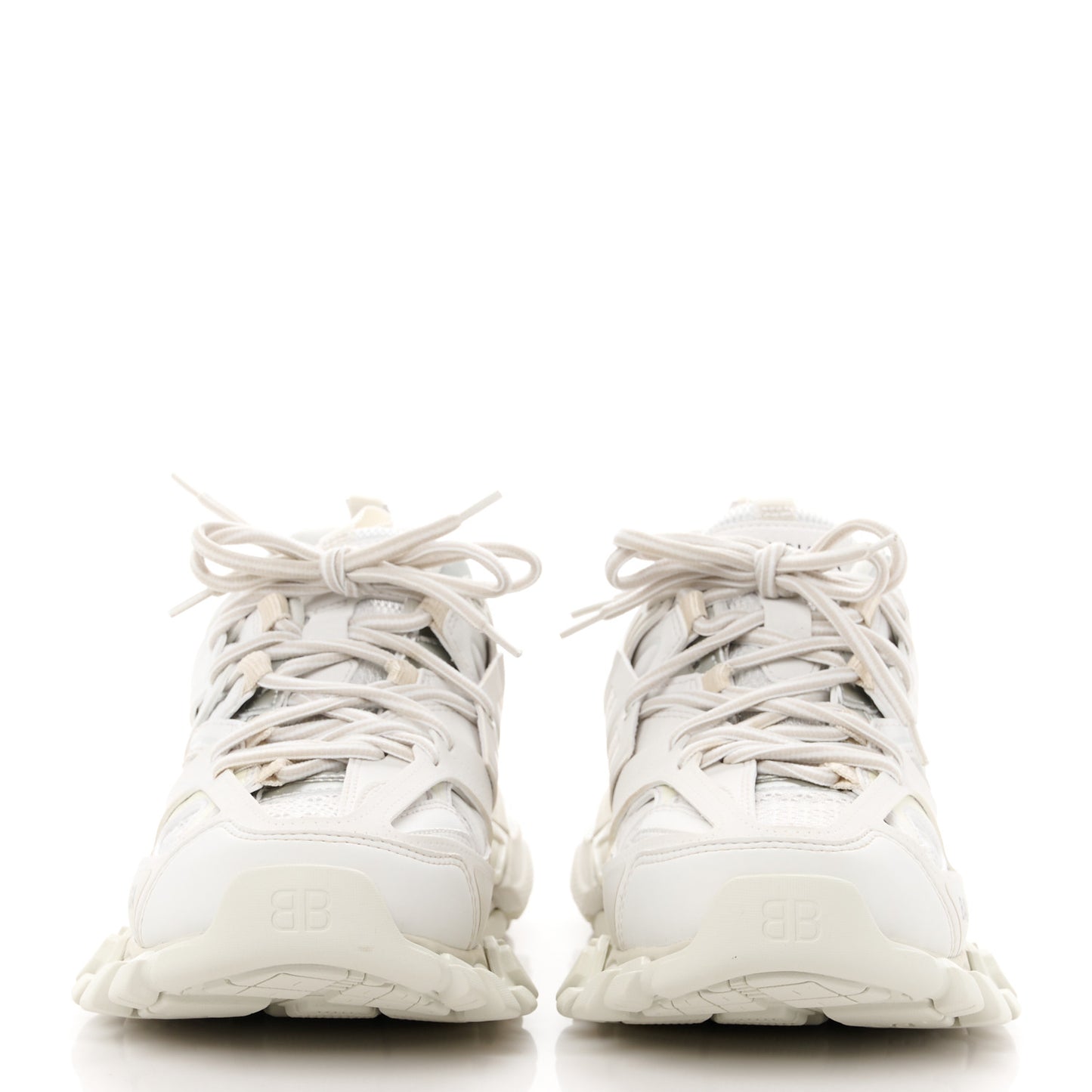 Rubber Mesh Fabric Monocolor Recycled Sole Womens Track Sneakers 38 White