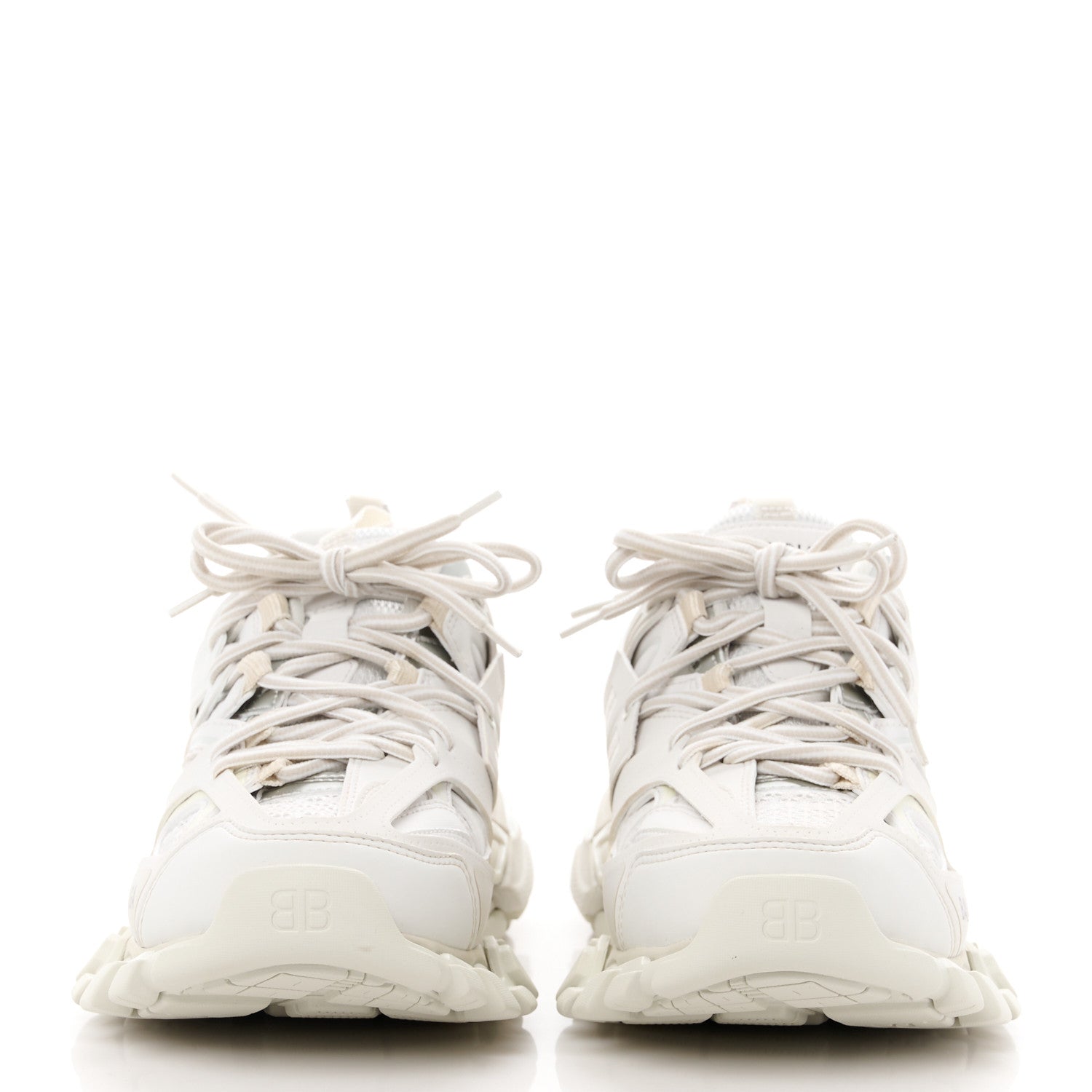 Balenciaga Rubber Mesh Fabric Monocolor Recycled Sole Womens Track Sneakers 38 White 2 of 9