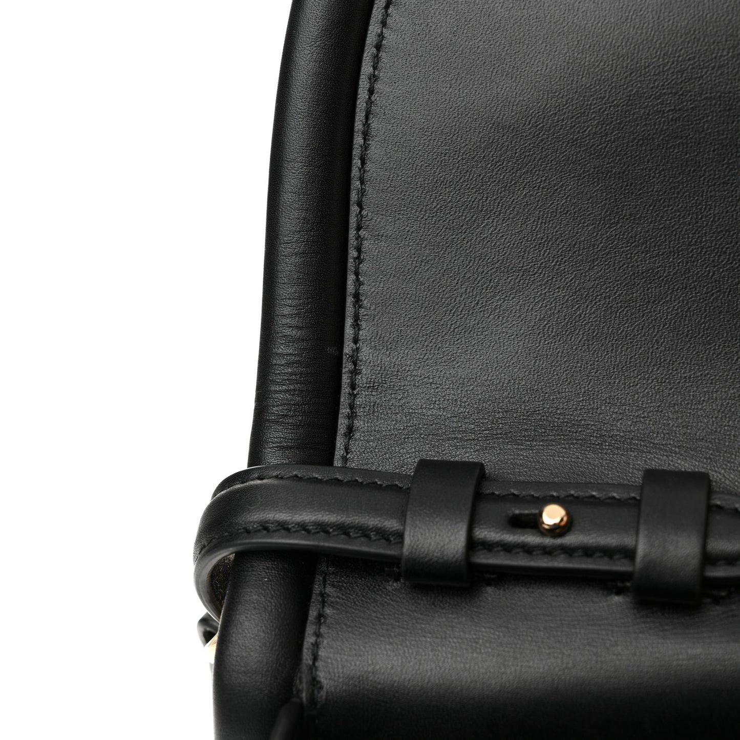 Calfskin Aura Shoulder Bag Black