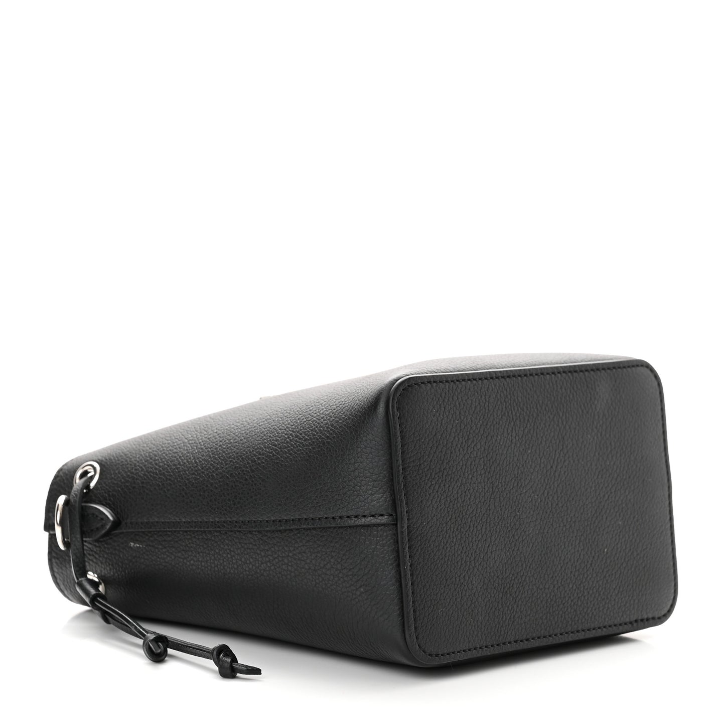 Calfskin Nano Lockme Bucket Black