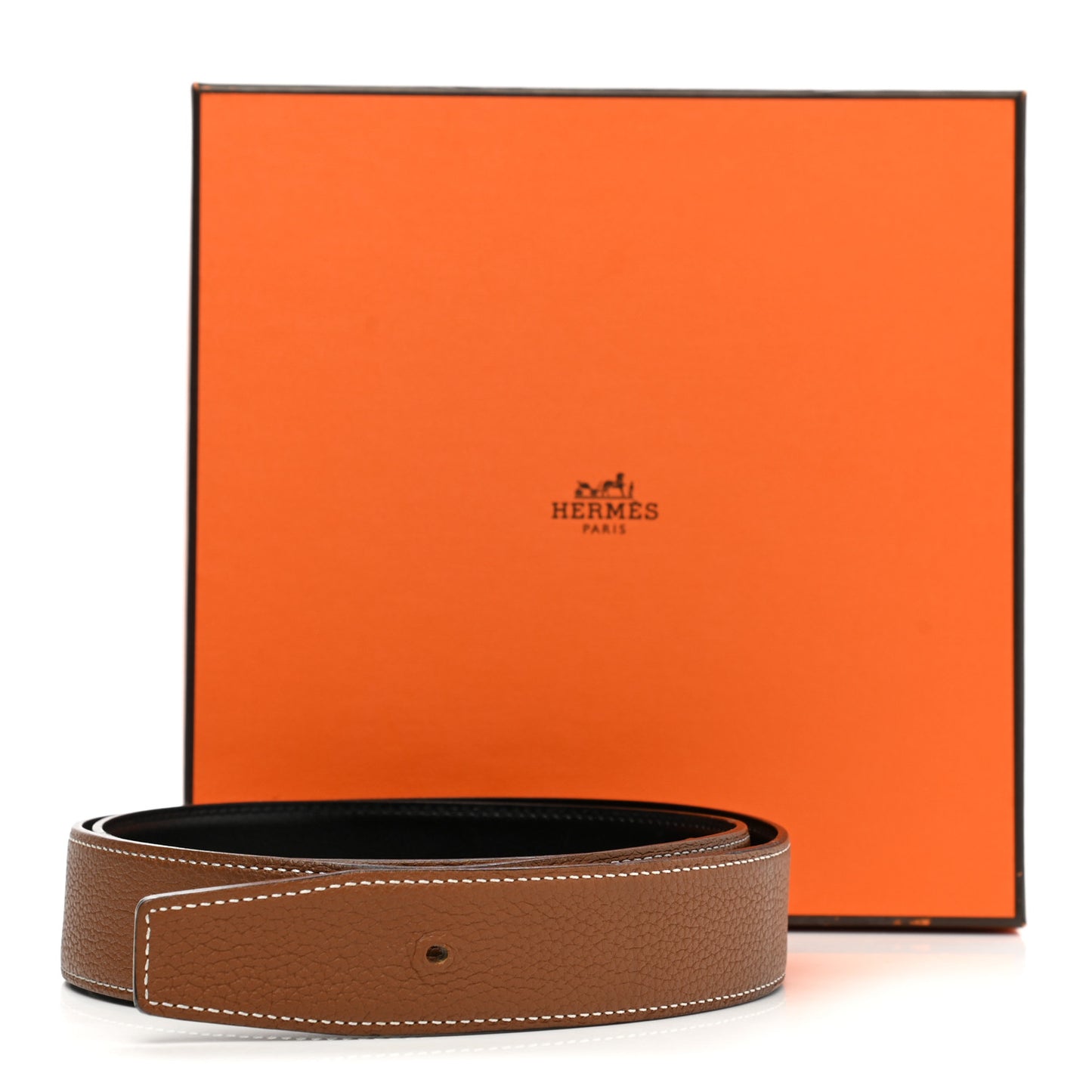 Box Togo 32mm Belt Strap 90 Black Gold