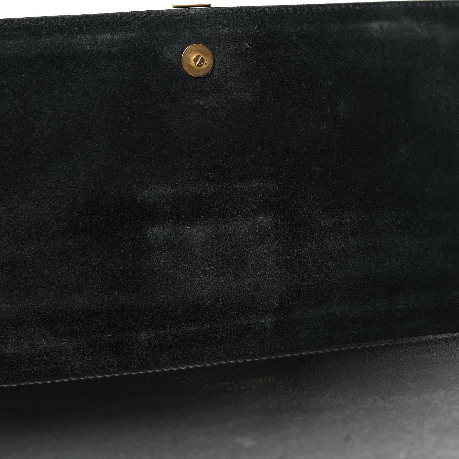 Saint Laurent Calfskin Classic Y Ligne Clutch Black 10 of 11