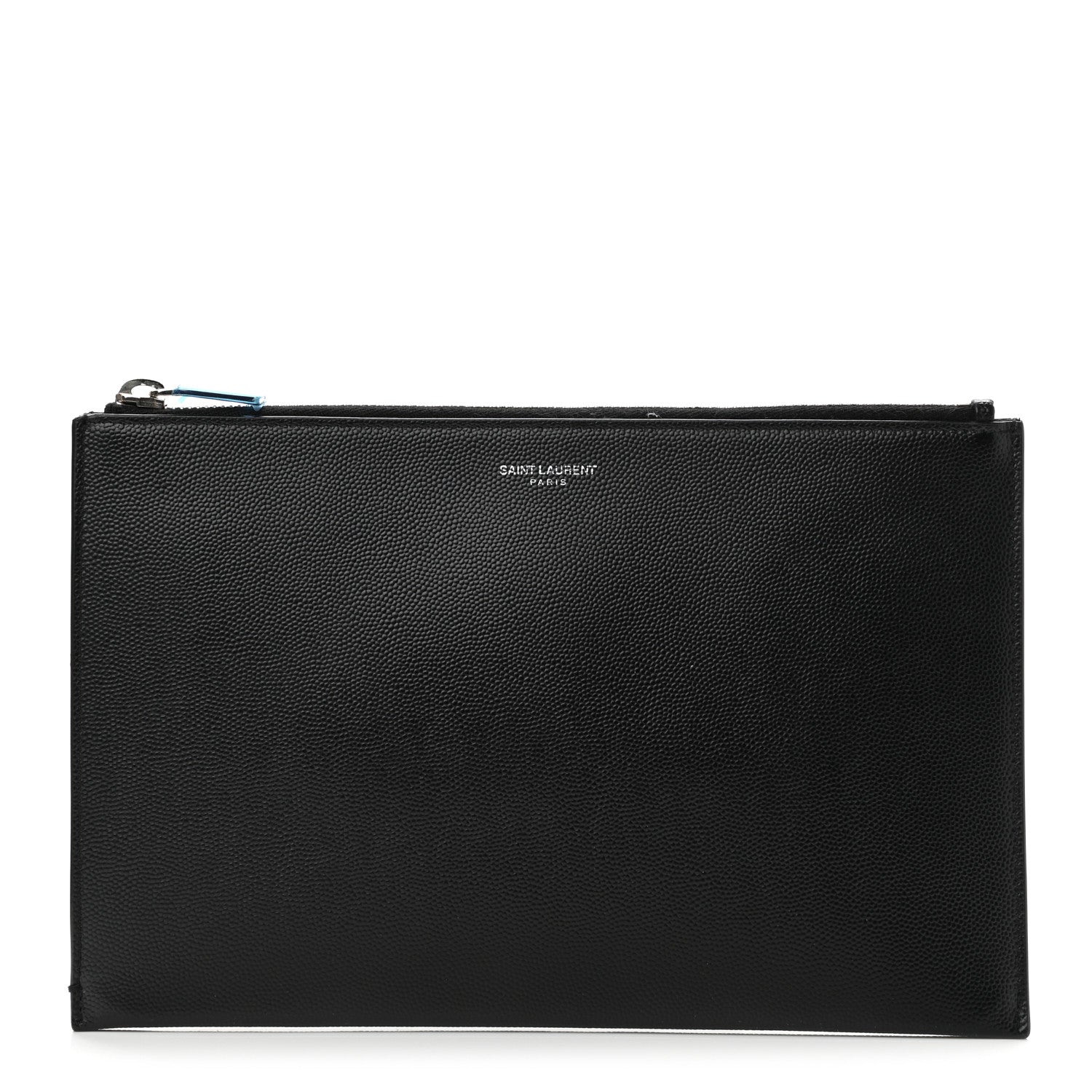 Saint Laurent Men Zipped Tablet Holder In Grain De Poudre-Leather main image 1