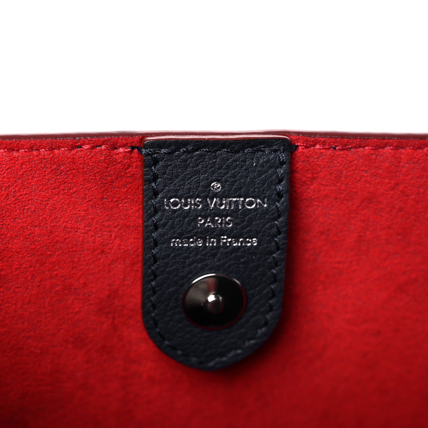 Calfskin Lockmeto Marine Rouge