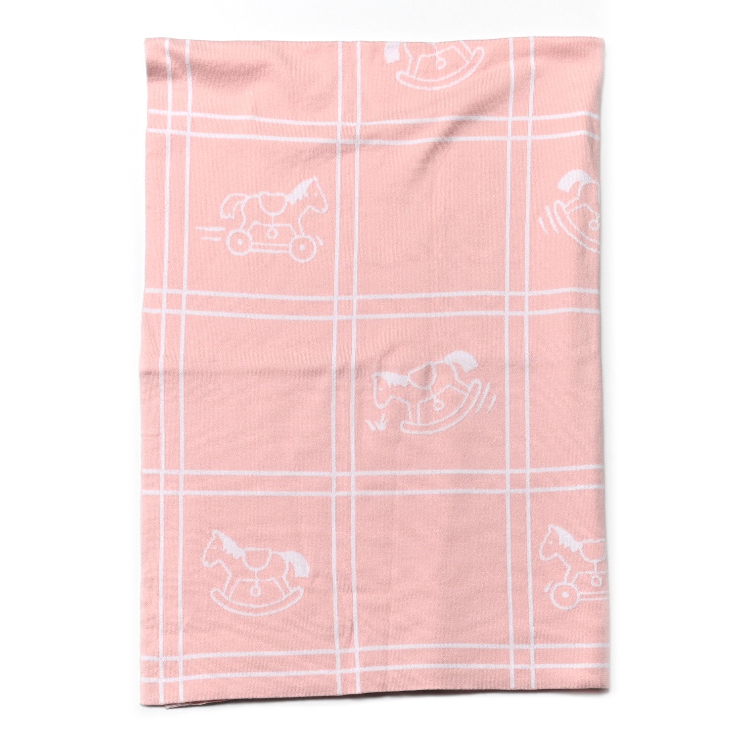 Hermes Cotton Knit Adada Baby Blanket Rose Lilas 2 of 5