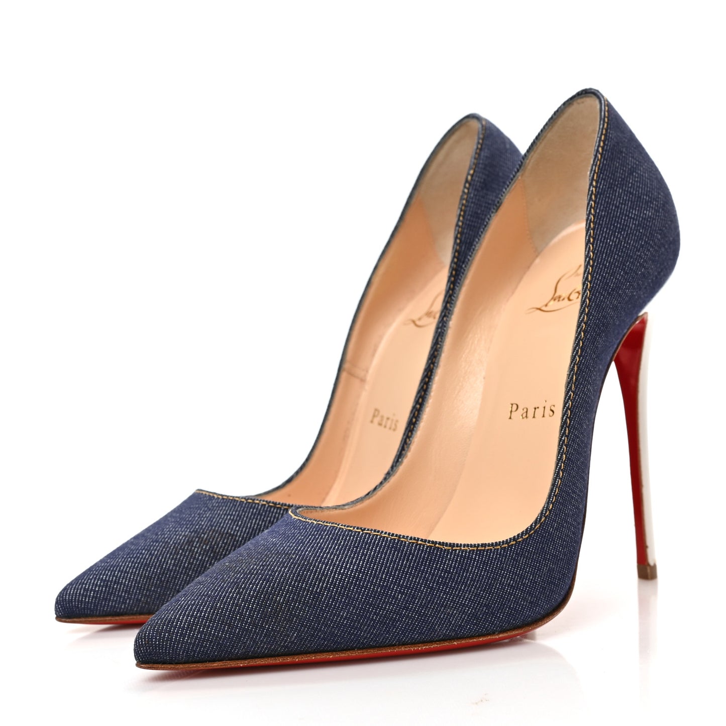 Denim Jazz Calf So Kate 120 Pumps 36 Blue White