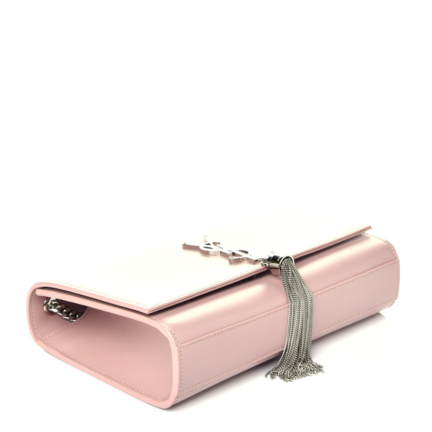Saint Laurent Smooth Calfskin Medium Classic Monogram Kate Tassel Satchel Pale Blush 4 of 8