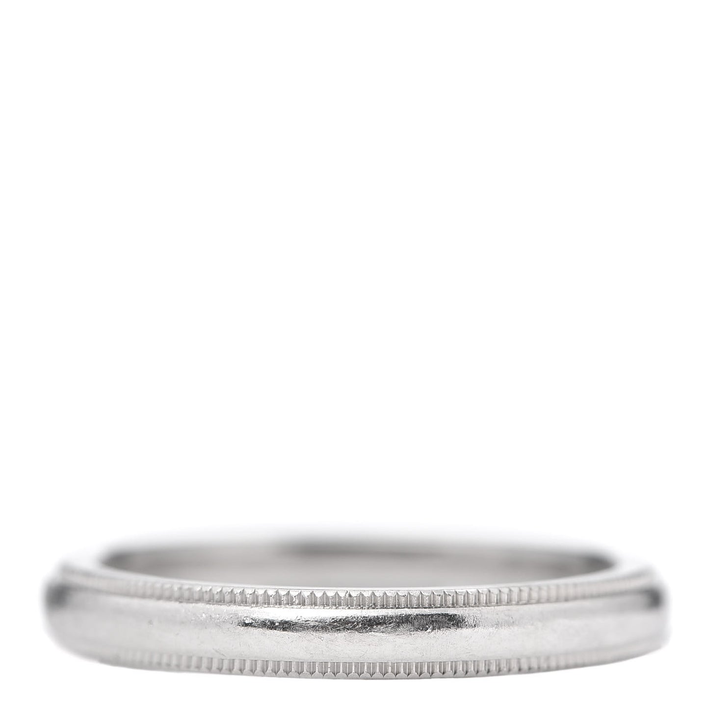 Platinum 3mm Milgrain Wedding Band Ring 56 7.5