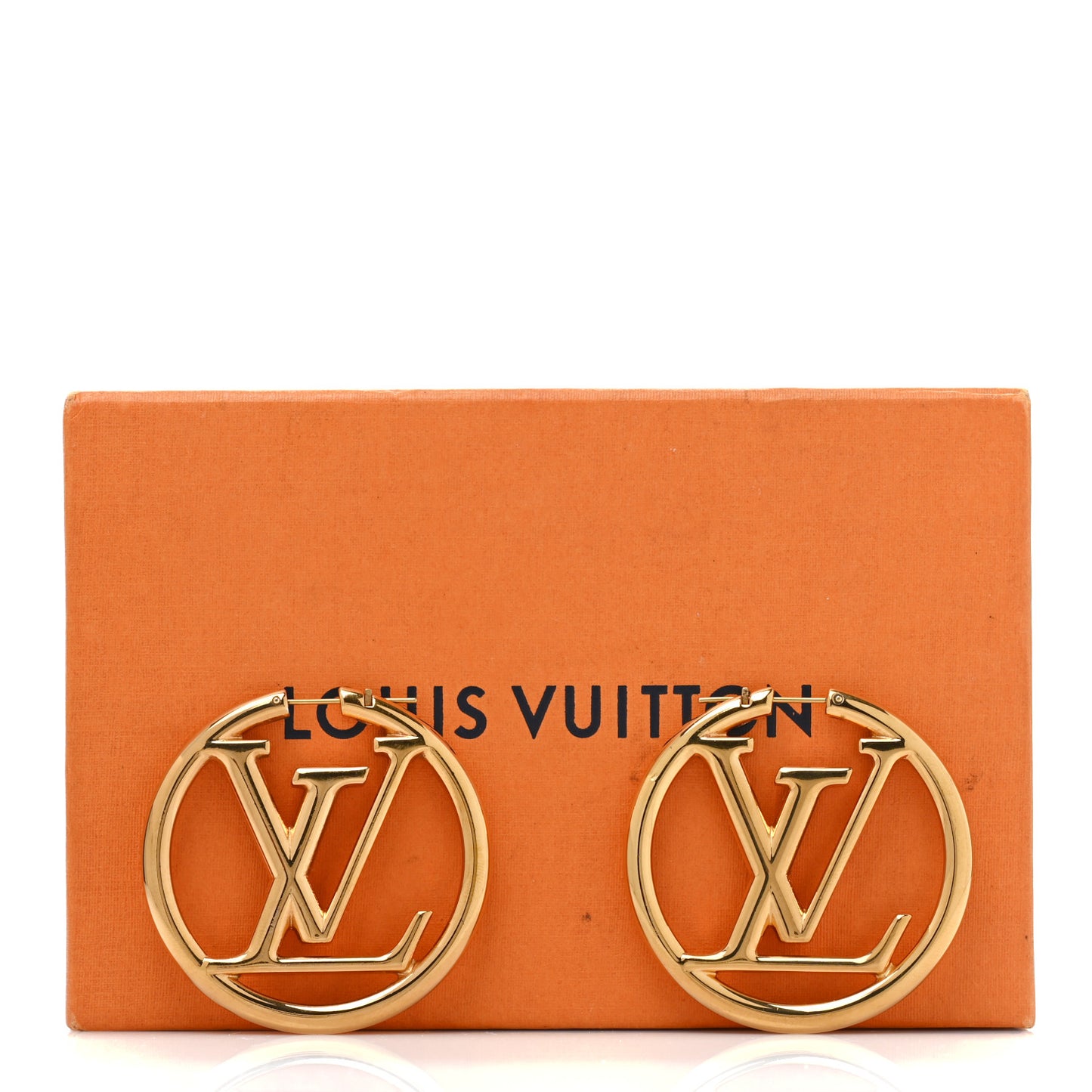 Metal Louise Hoop Earrings Gold
