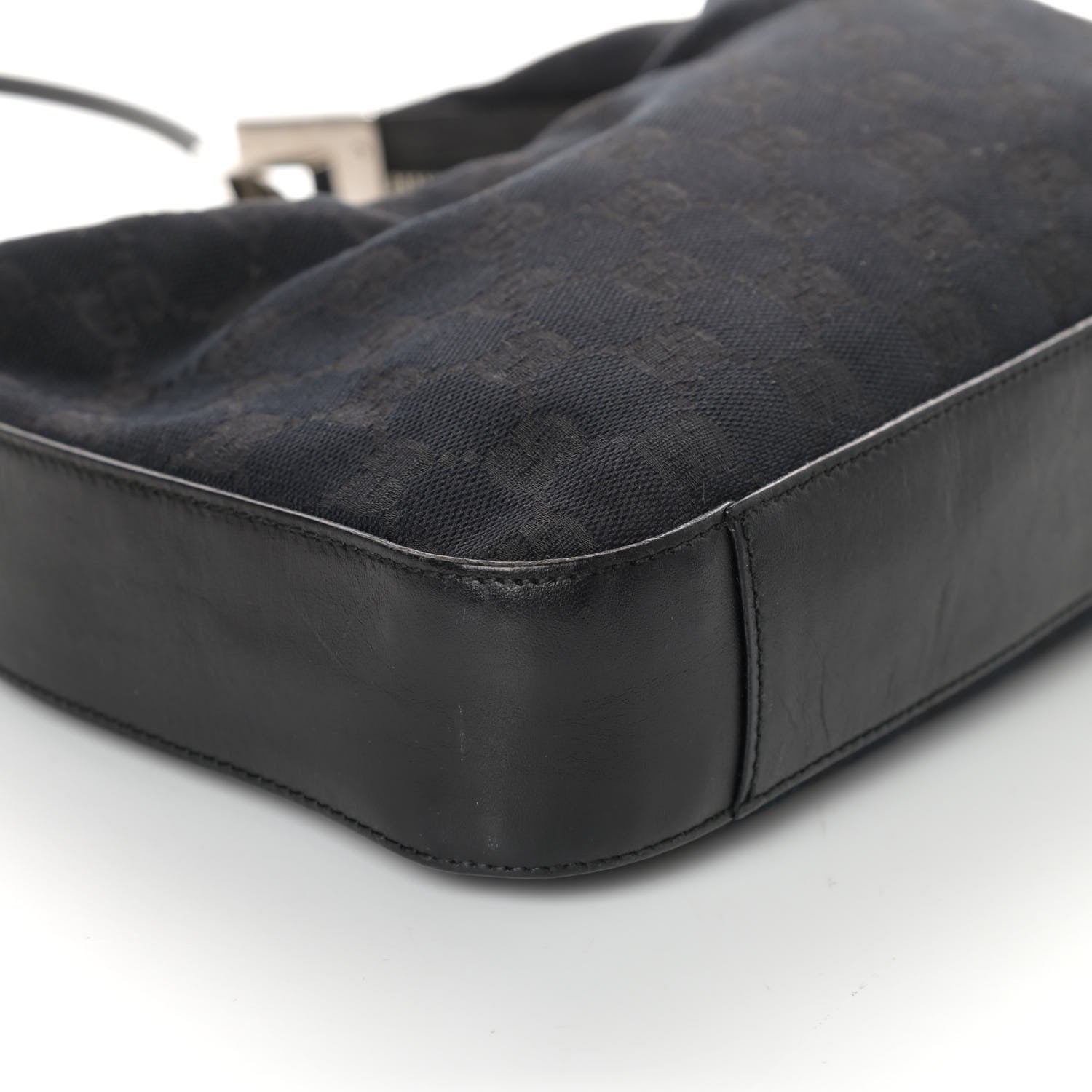 Gucci Monogram GG Clasp Hobo Black 8 of 9