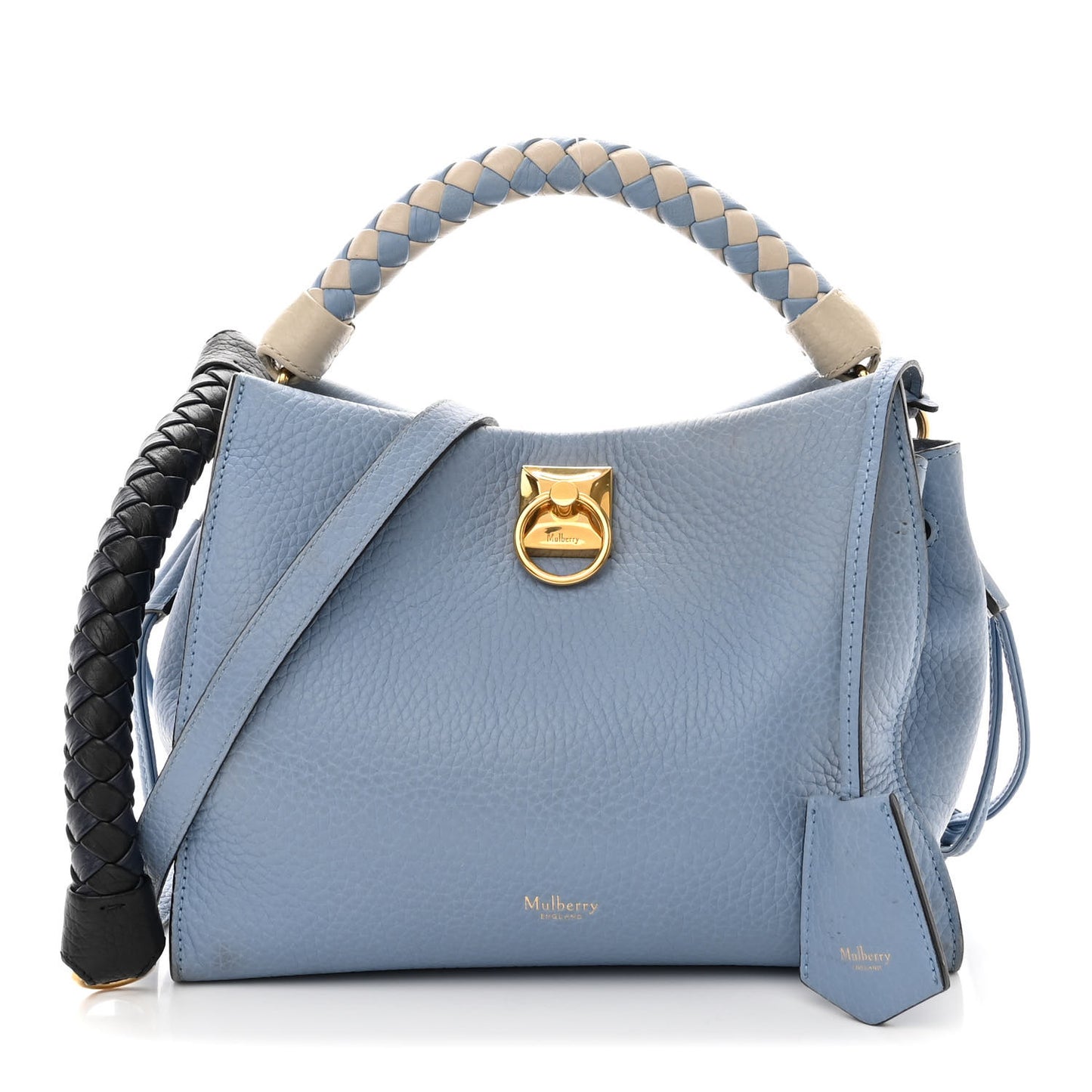 Heavy Grain Small Iris Tote Blue