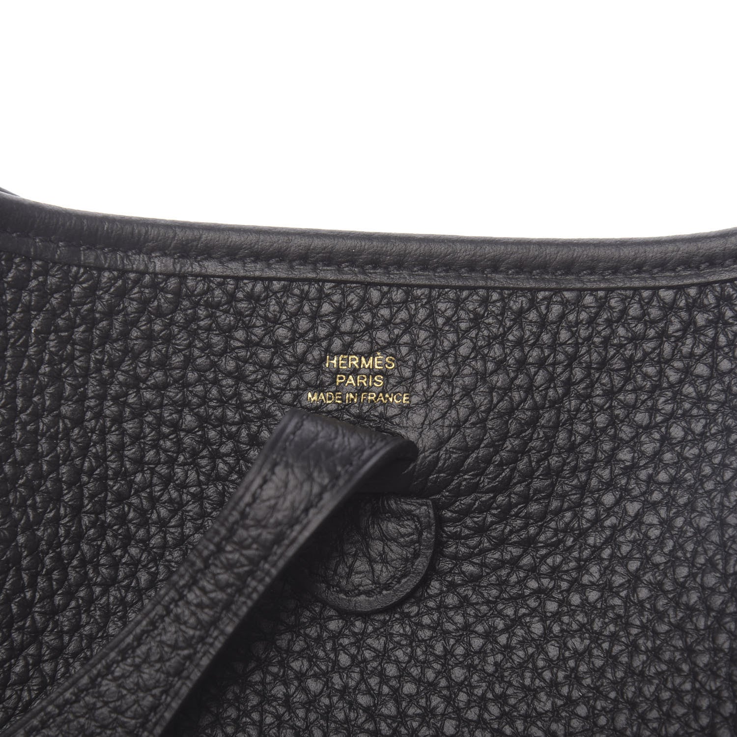 Hermes Taurillon Clemence Evelyne TPM Black 6 of 11