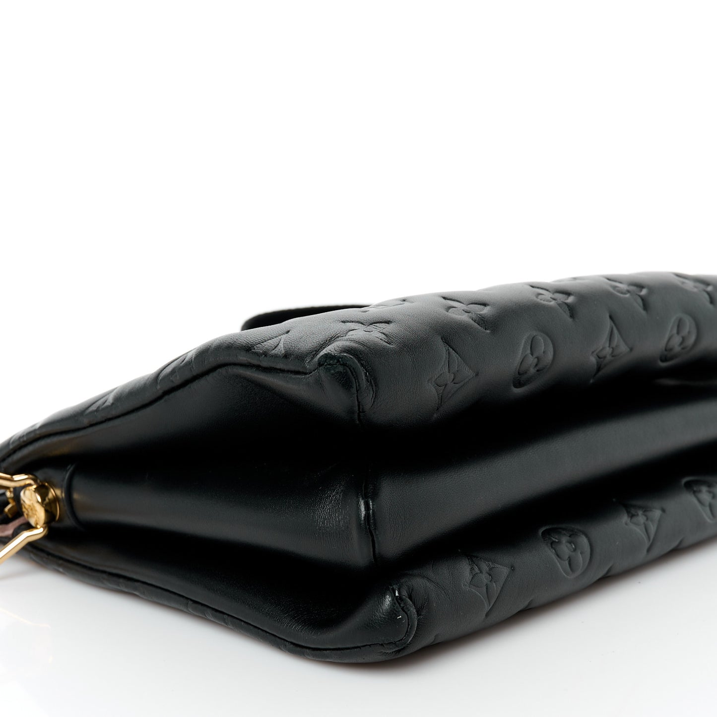 Lambskin Embossed Monogram Coussin PM Black