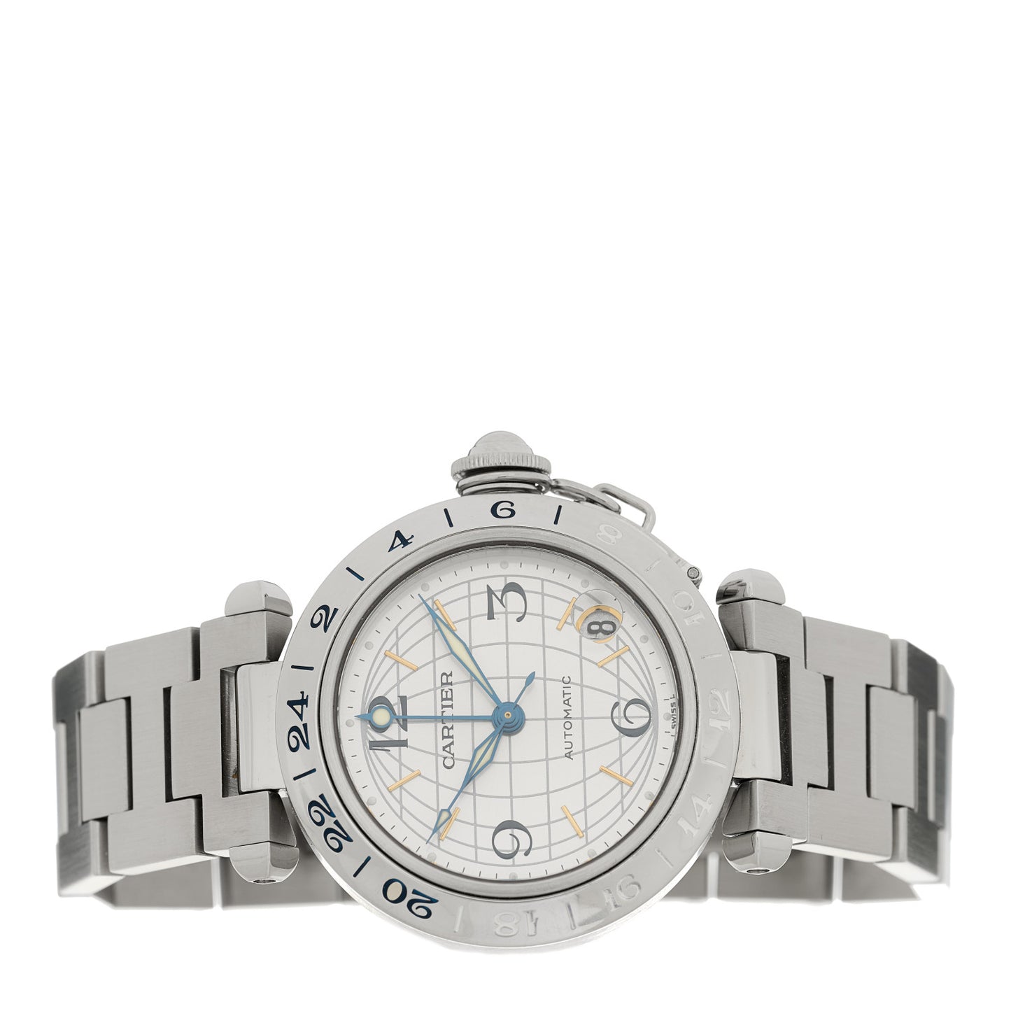 Stainless Steel 35mm Pasha GMT Automatic Watch