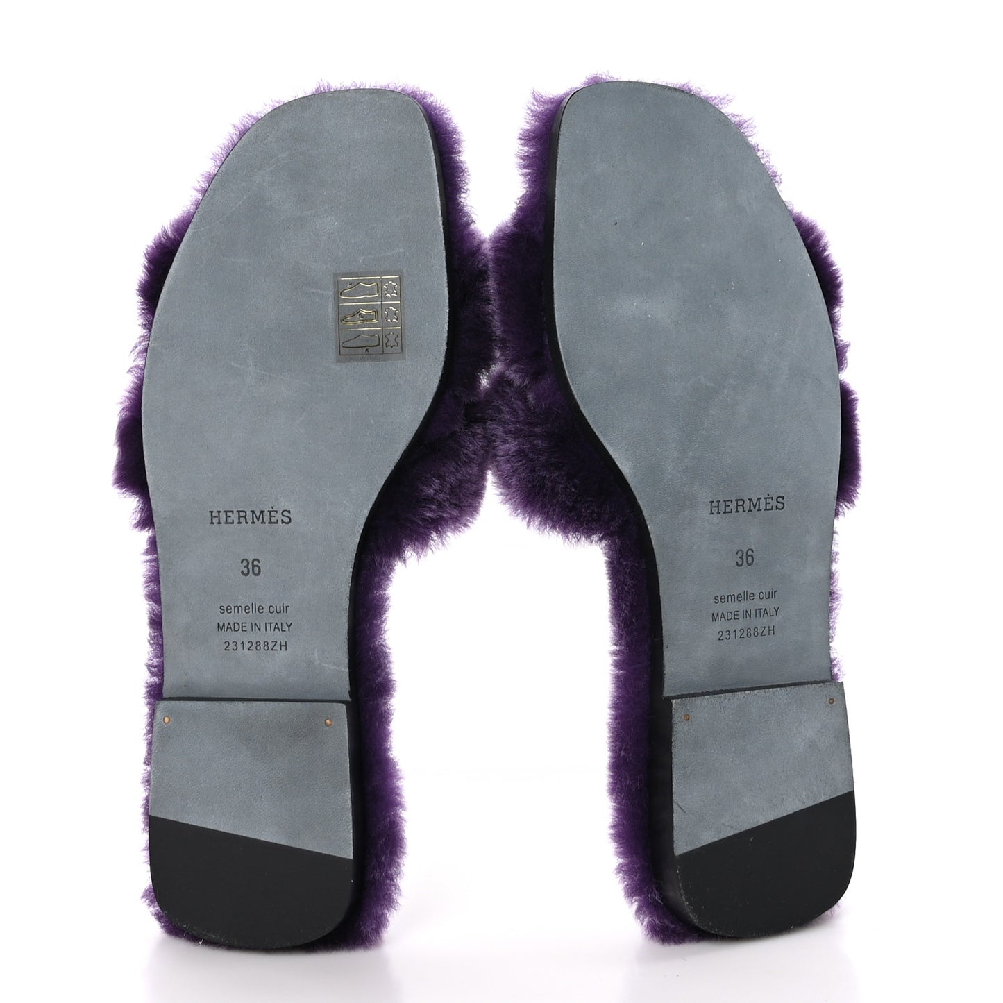 Woolskin Oran Sandals 36 Violet Fonce