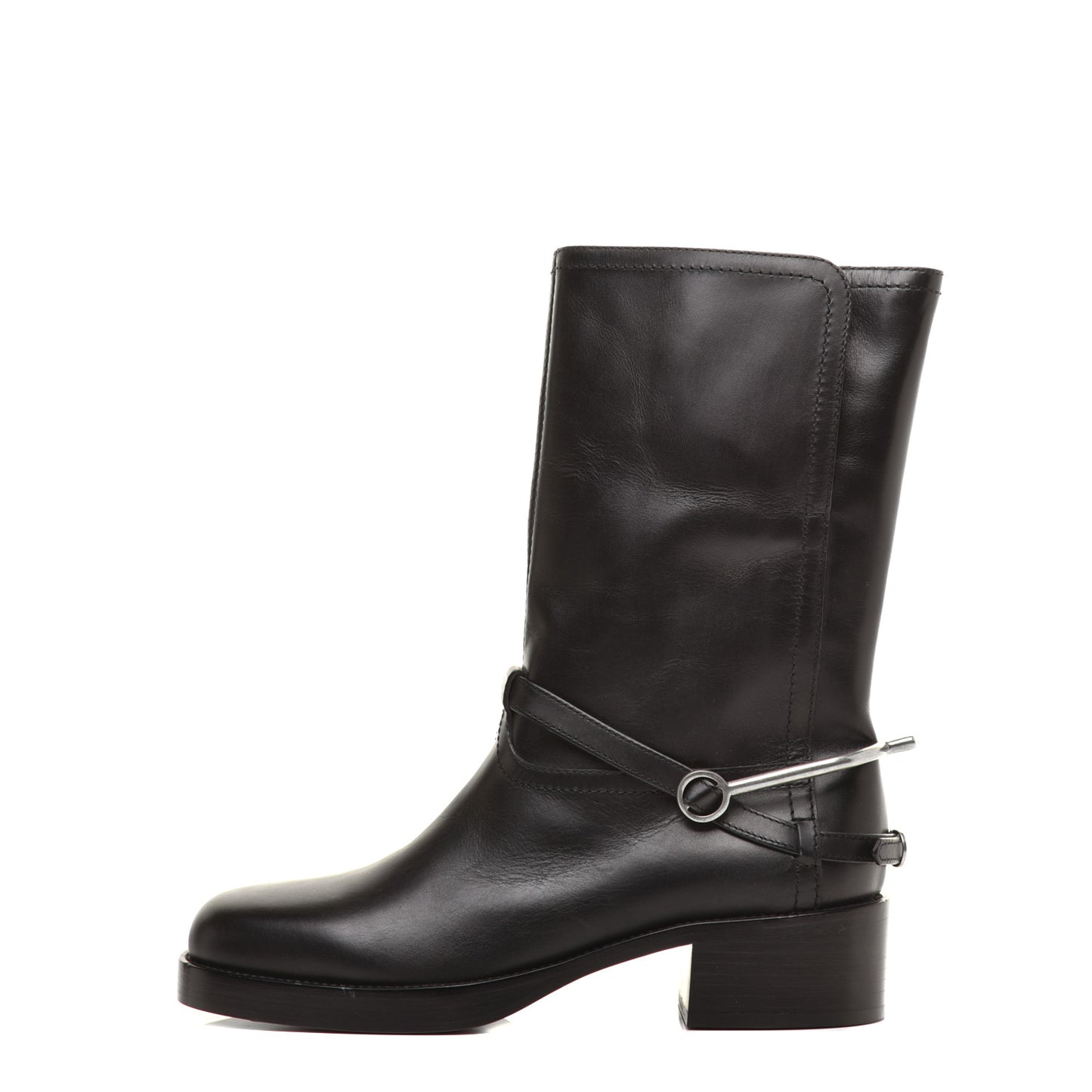 Soft Calfskin Diorider Boots 39 Black