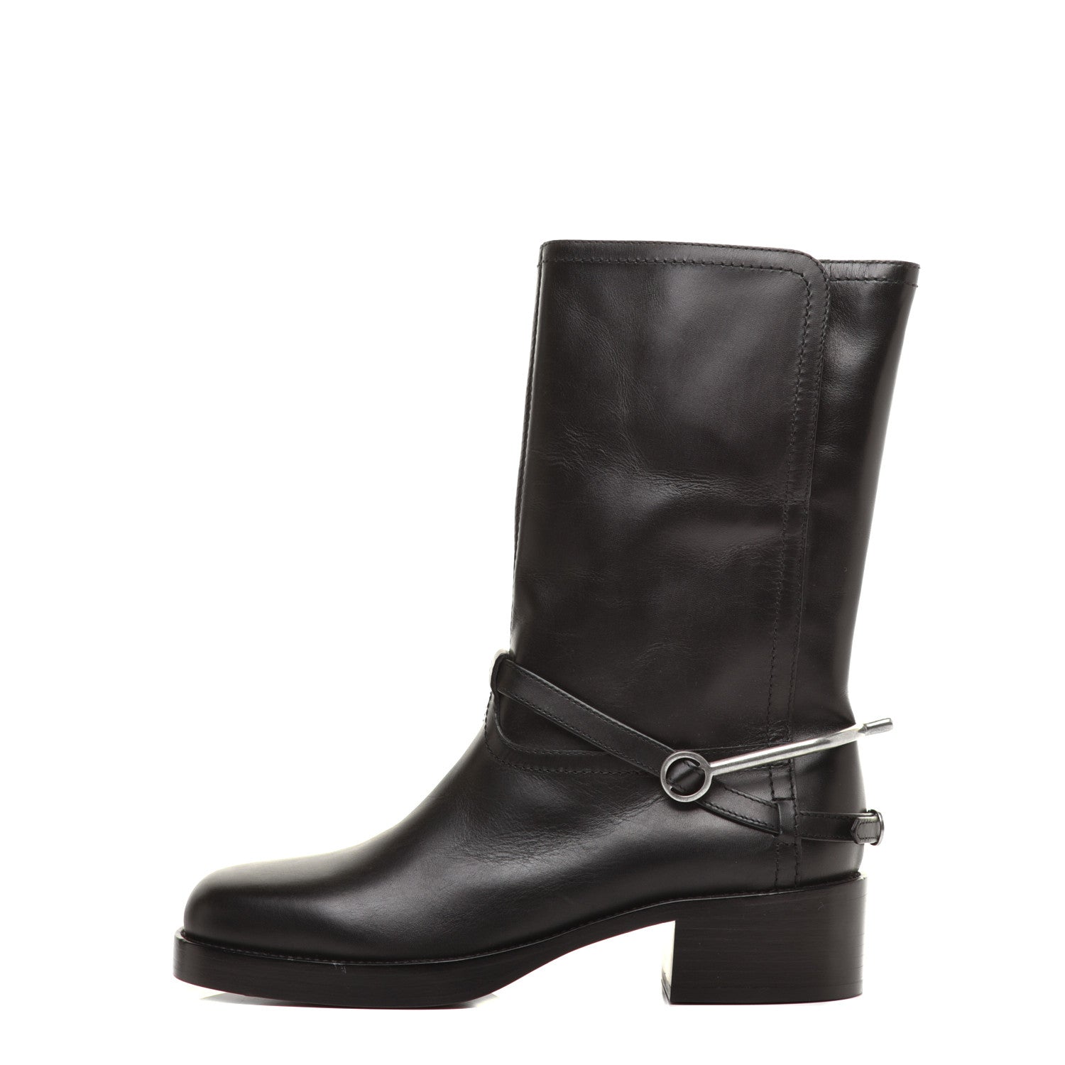 Christian Dior Soft Calfskin Diorider Boots 39 Black 1 of 9
