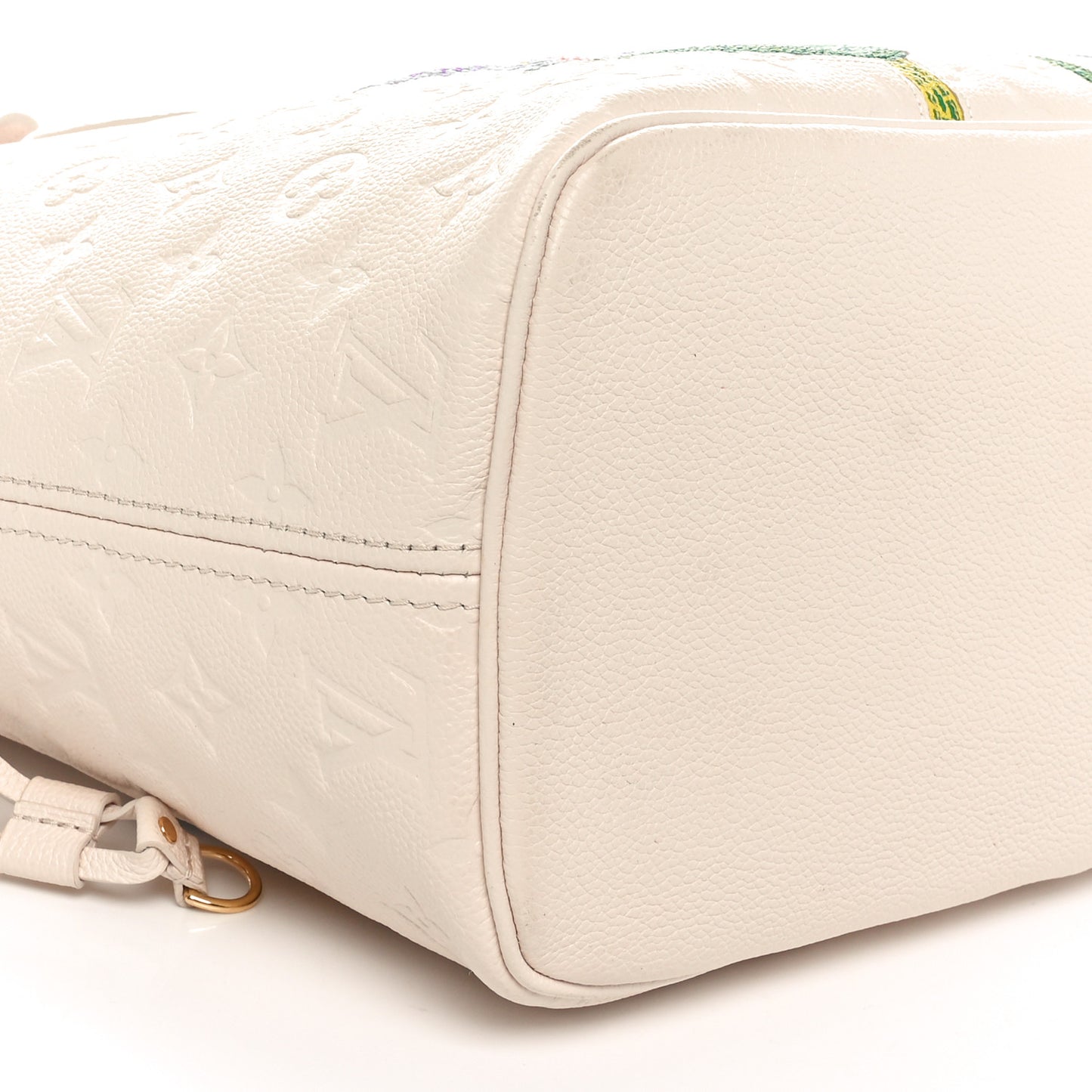 LV X YK Empreinte Inlaid Kusama Flowers Neverfull MM Quartz