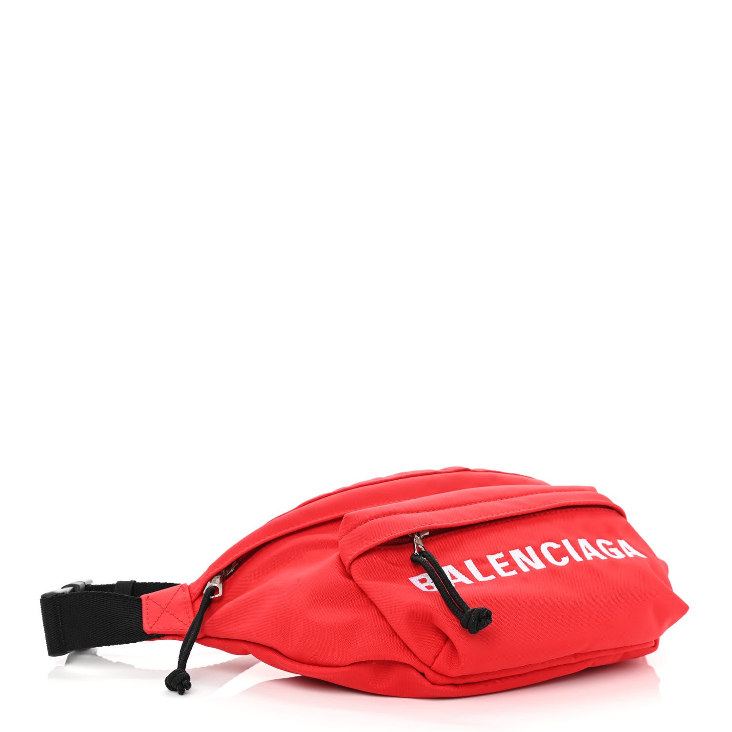 Balenciaga Sport Nylon Logo Embroidered Wheel Beltpack Bright Red White 4 of 10