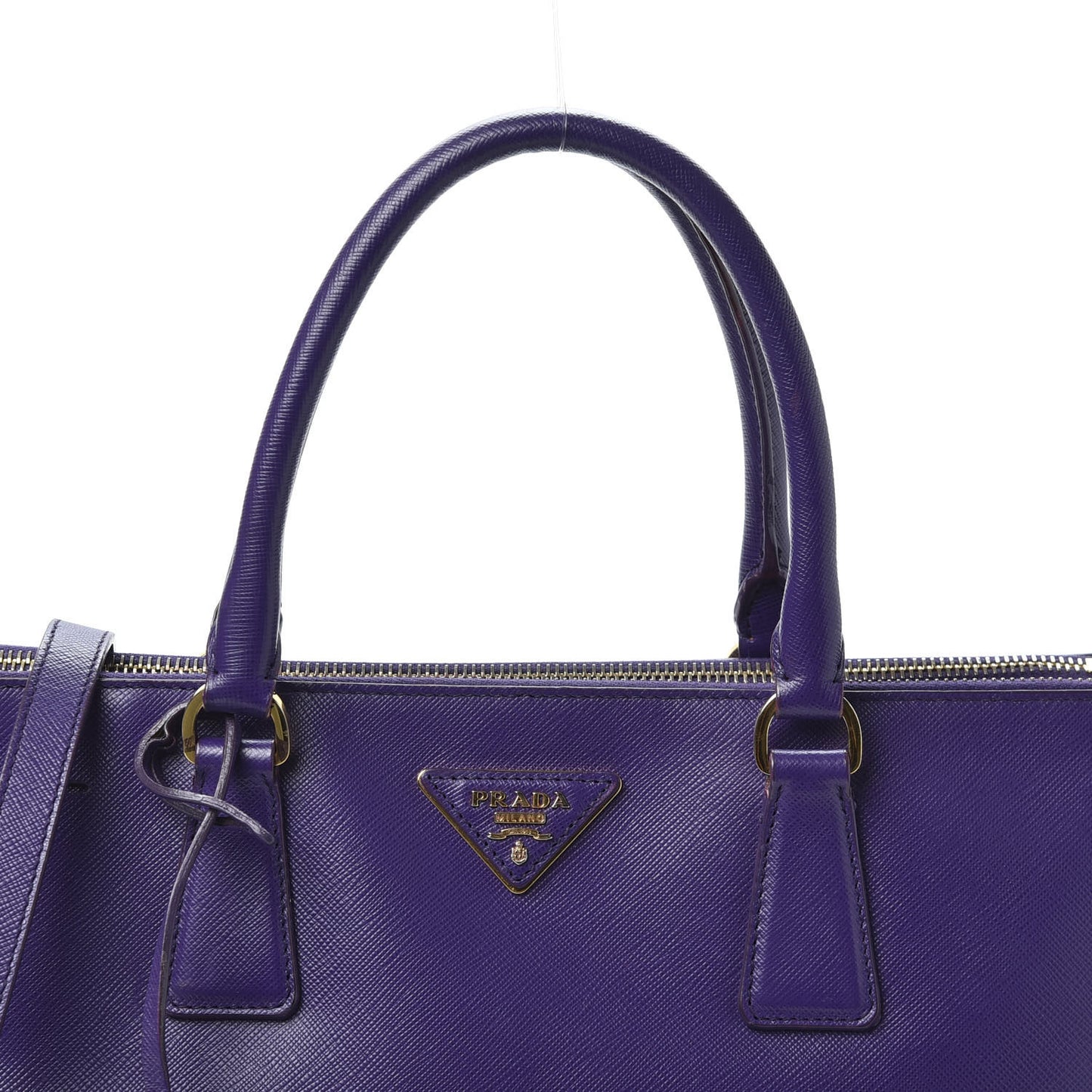 Saffiano Medium Galleria Double Zip Tote Viola
