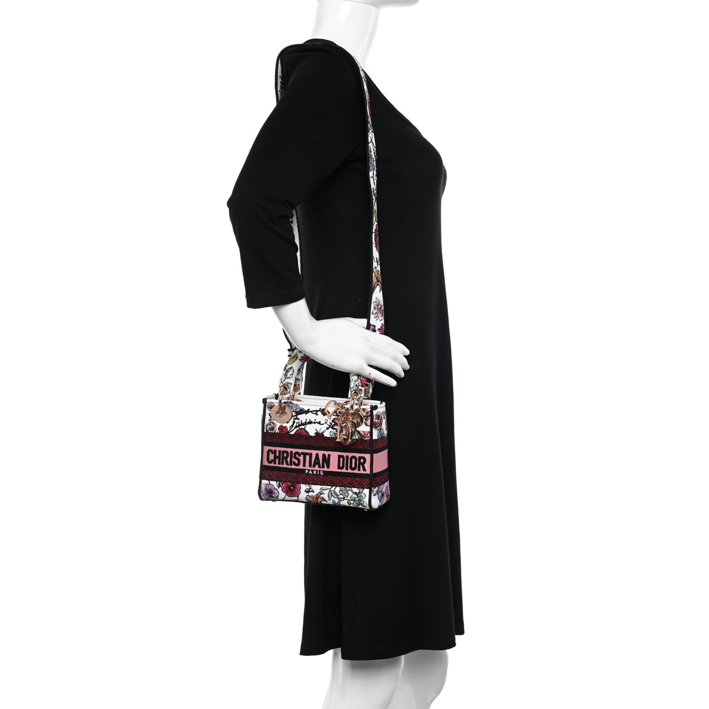 Canvas Florilegio Embroidered Mini Lady D-Lite White Multicolor