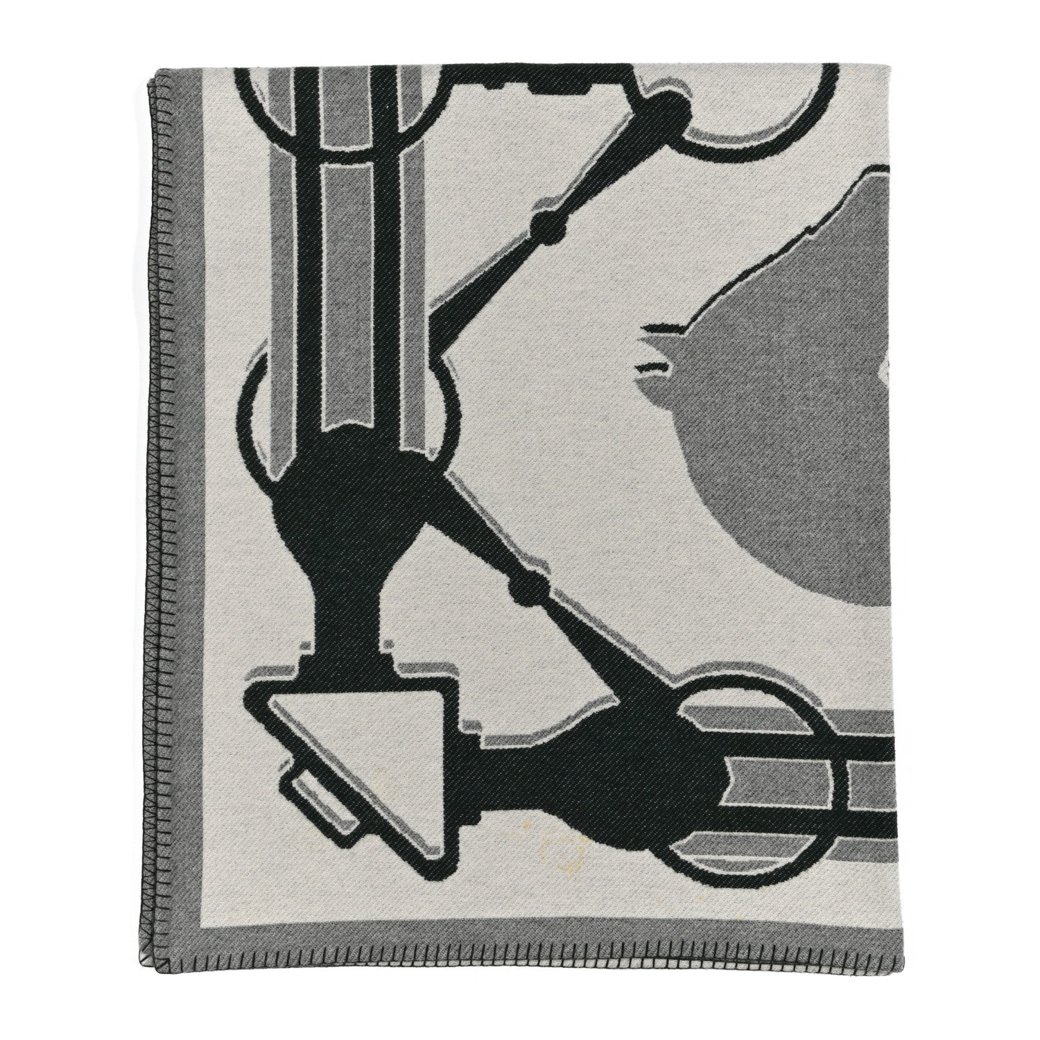 Hermes Wool Cashmere Plaid Tatersale Blanket 1805960 – FASHIONPHILE