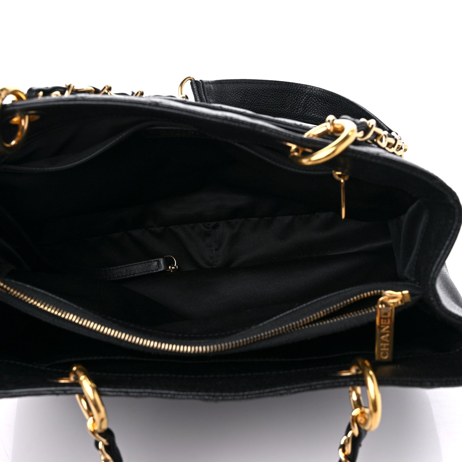 Chanel Caviar Quilted Grand Shopping Tote GST Black 5 of 16