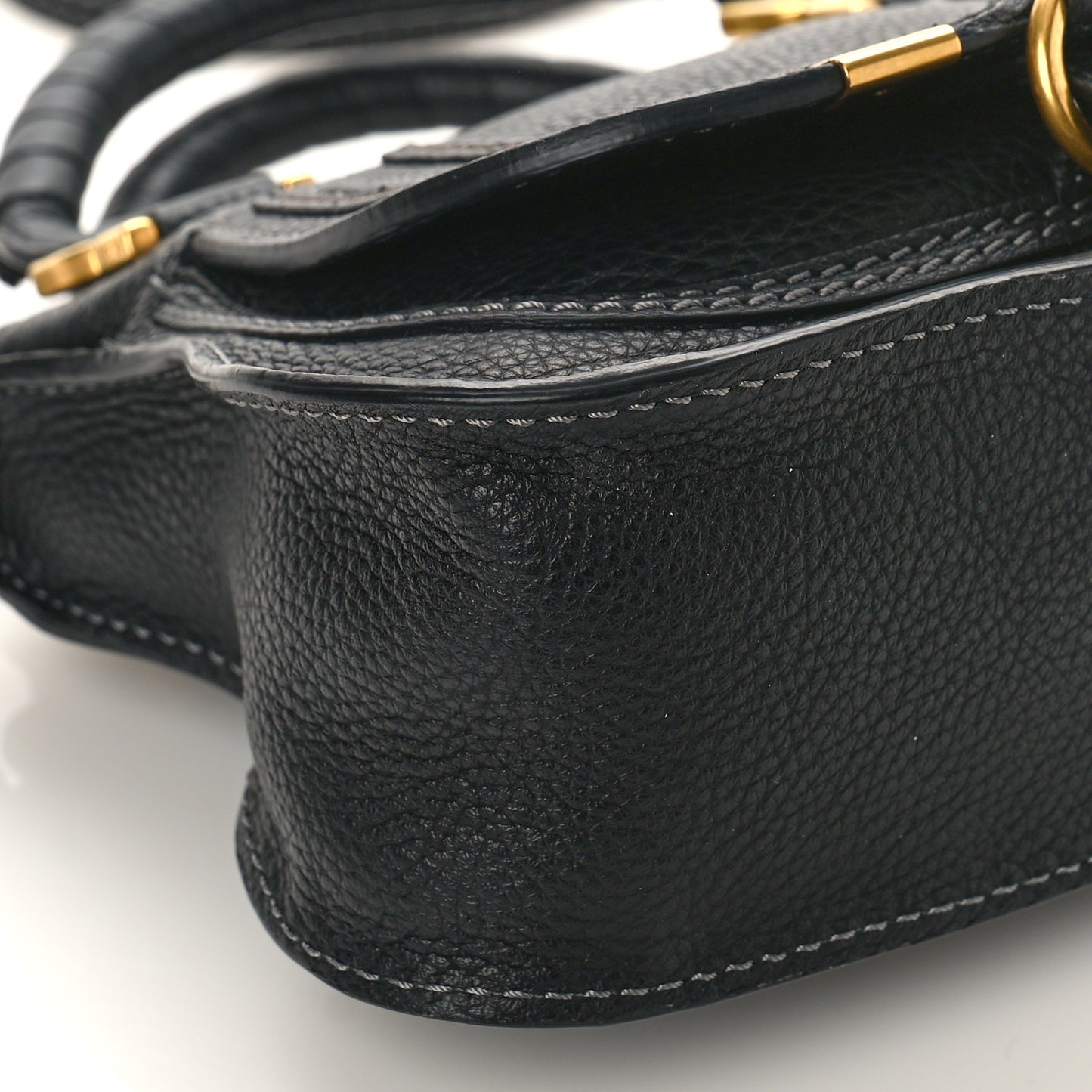Calfskin Mini Marcie Satchel Black