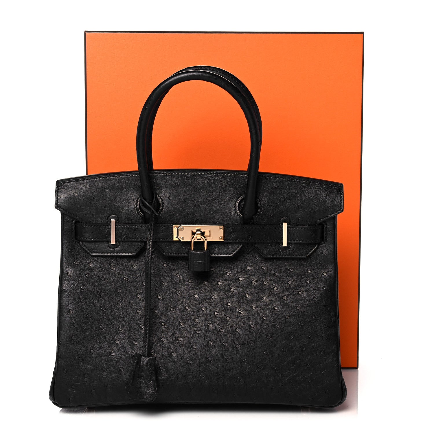 Hermes Ostrich Birkin 30 Black 34 of 34