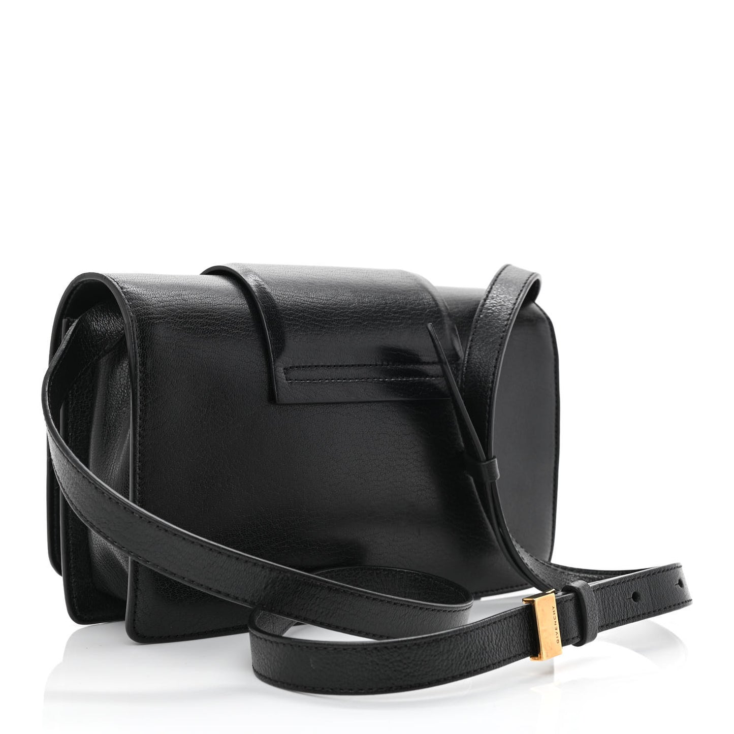 Goatskin Infinity Flap Bag Black