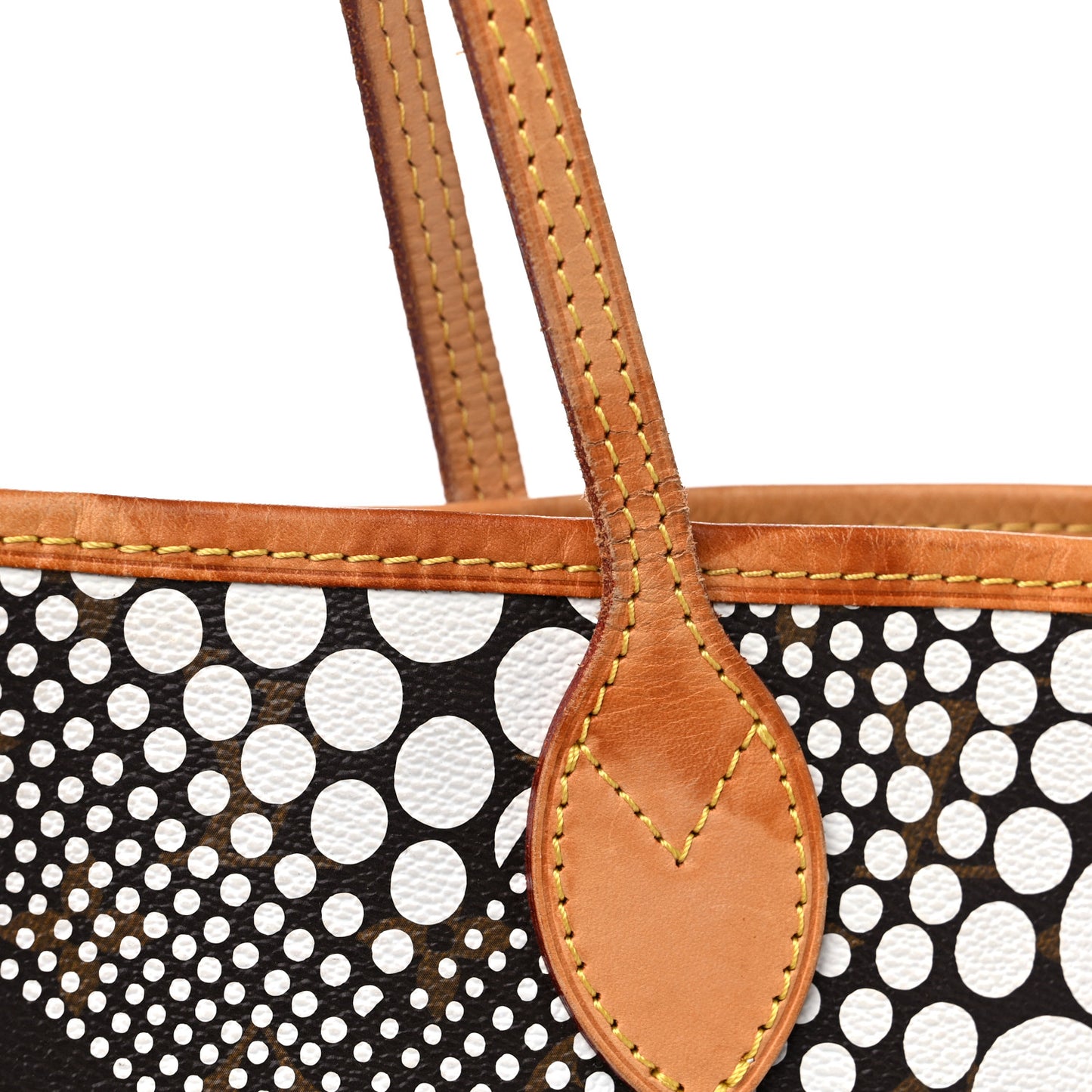 Monogram Kusama Waves Neverfull MM White