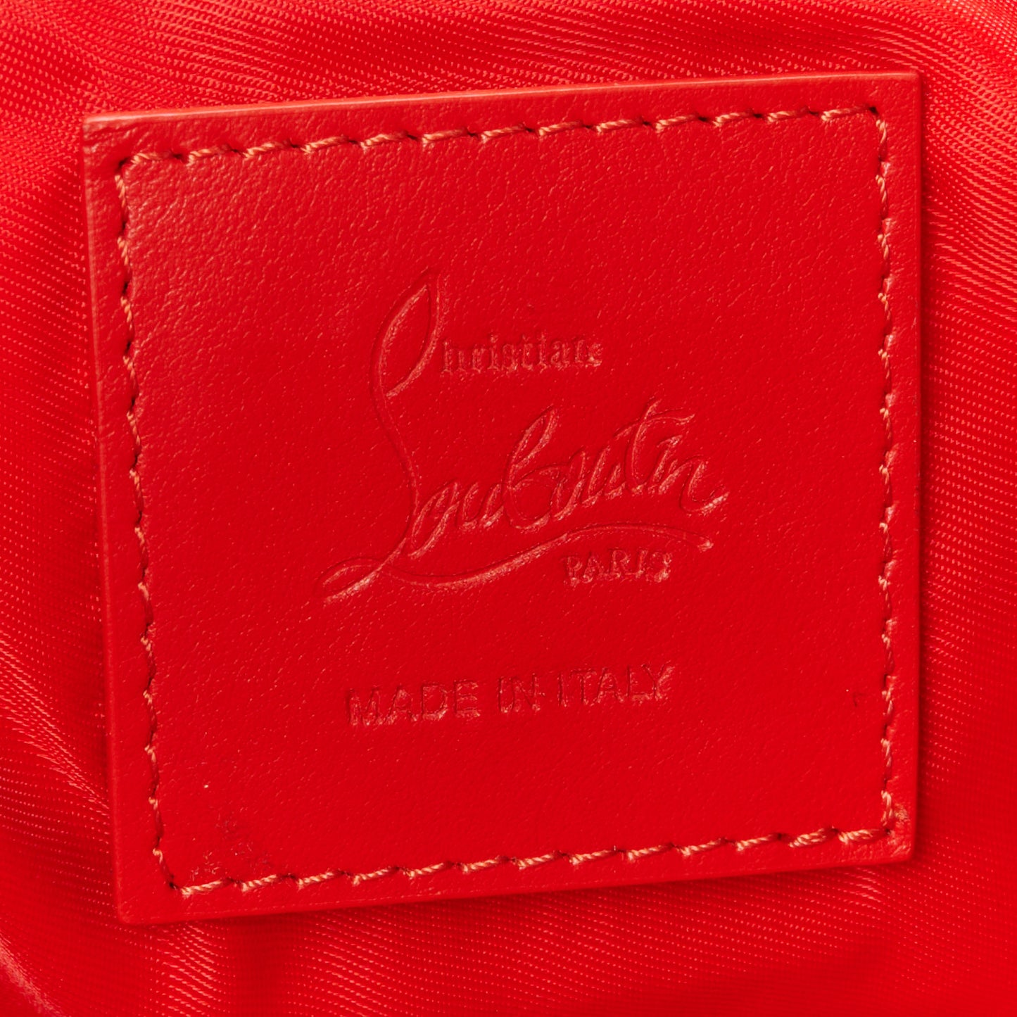 Nylon Padded Gloss Large Cabamoon Tote Red