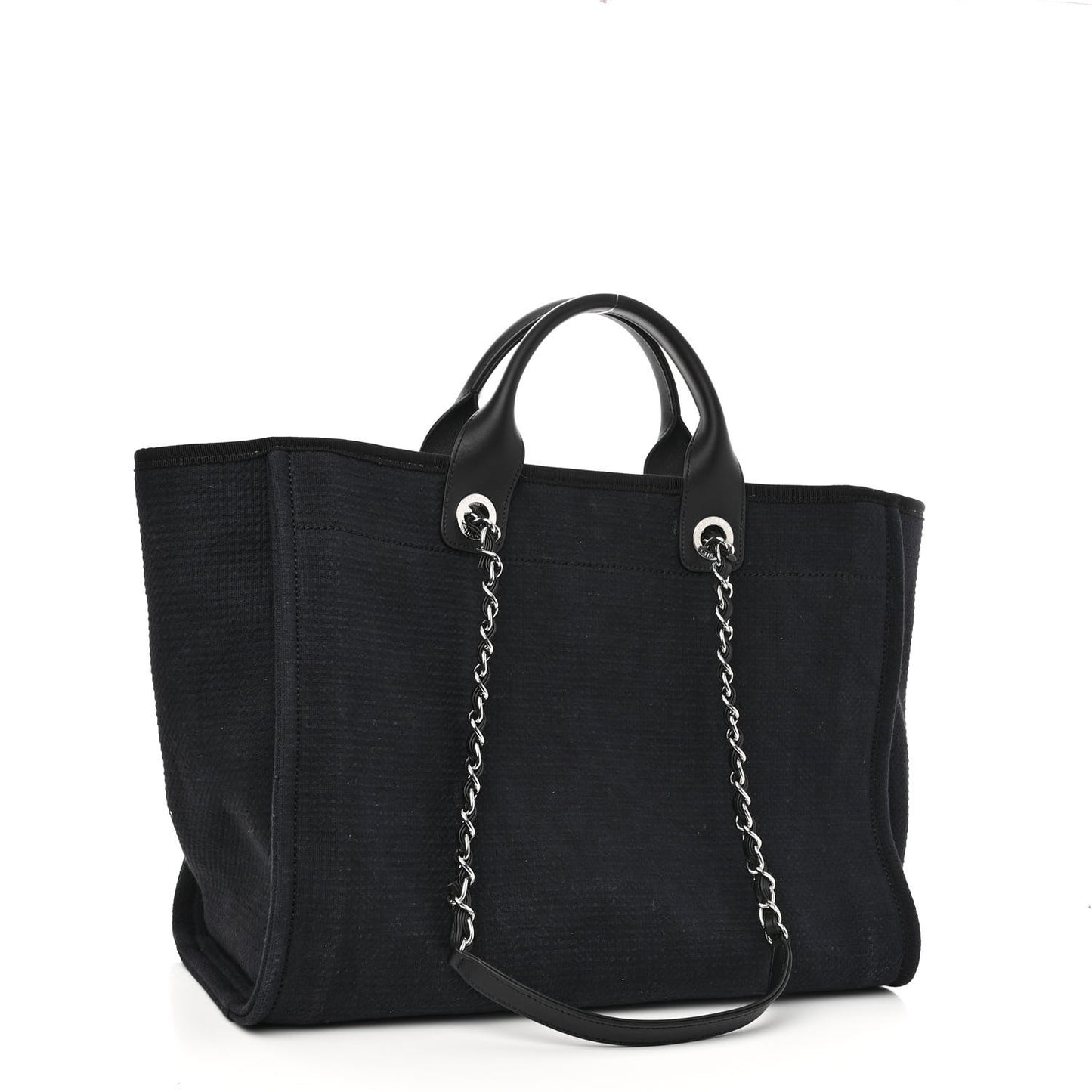 Mixed Fibers Medium Deauville Tote Black