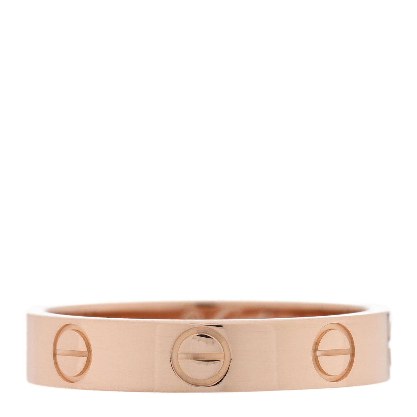 18K Pink Gold 3.5mm LOVE Wedding Band Ring 51 5.75
