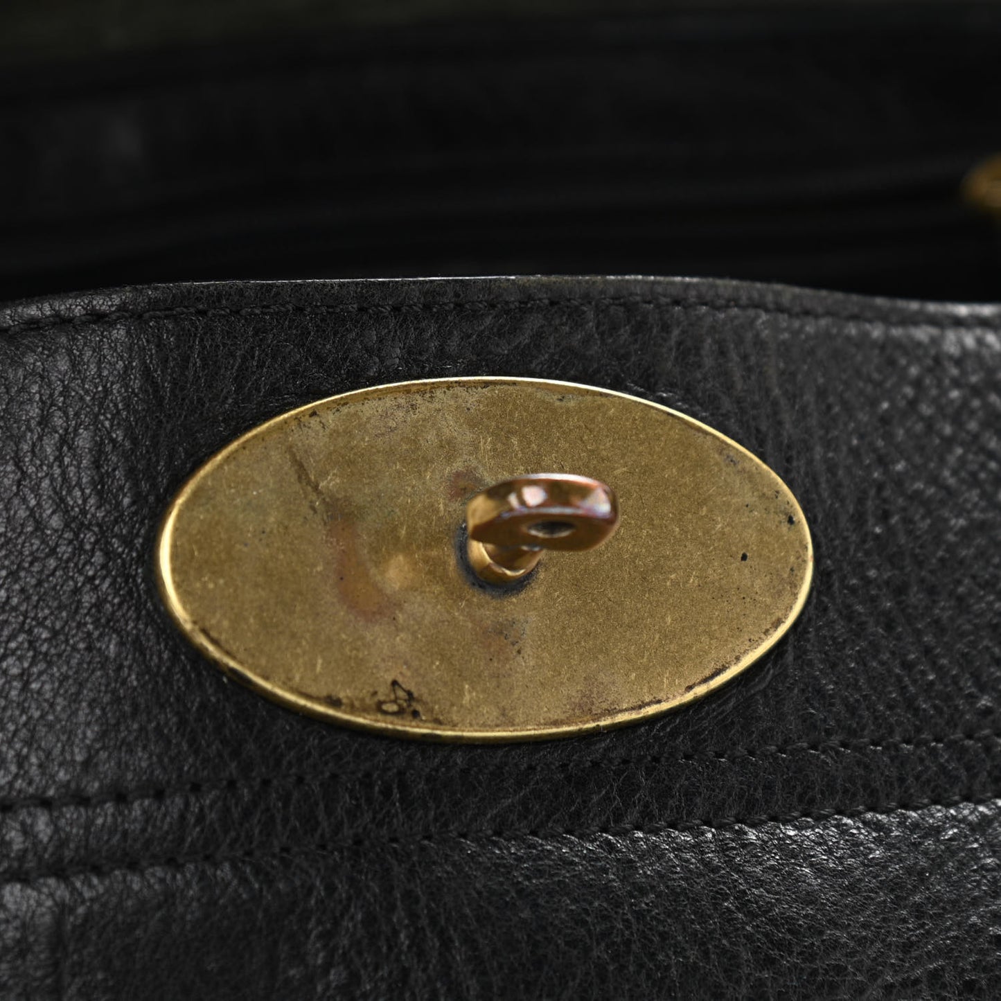Natural Leather Small Bayswater Black