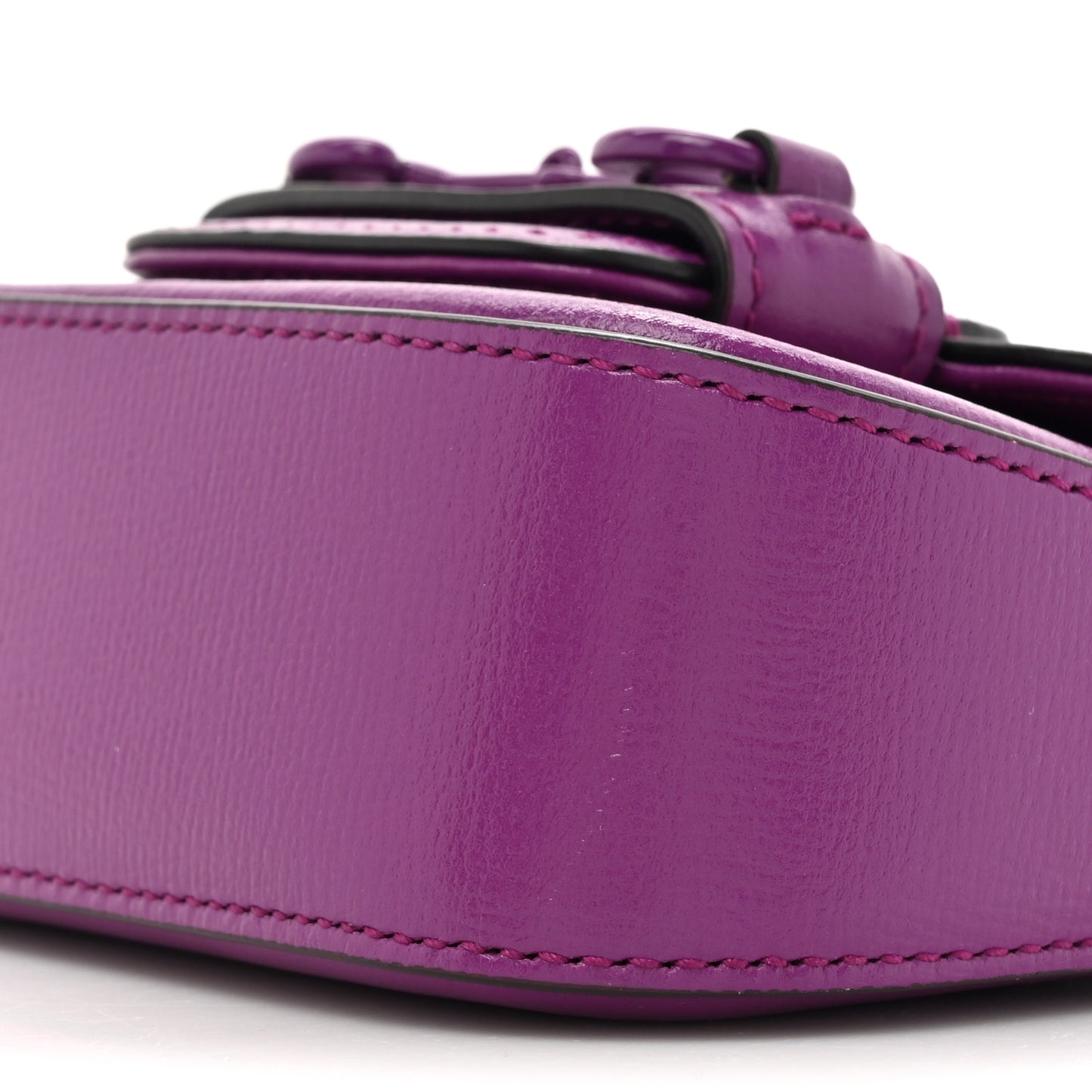 Azalea Calfskin Web Monochrome Horsebit 1955 Wallet On Strap Purple