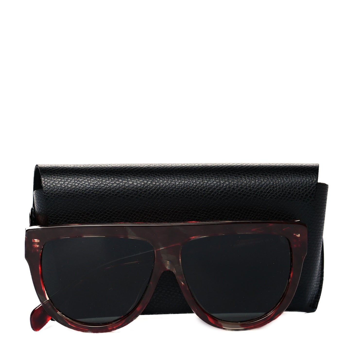 Acetate Aviator Sunglasses CL 40001F Red Havana