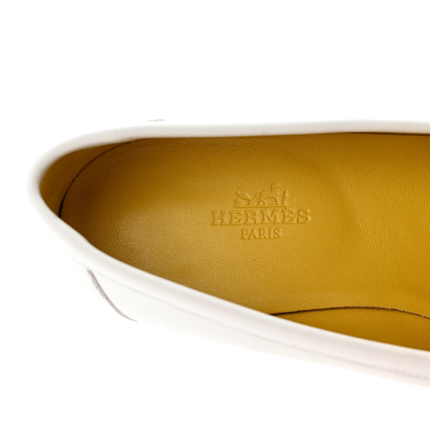 Calfskin Womens Royal Loafers 37 White