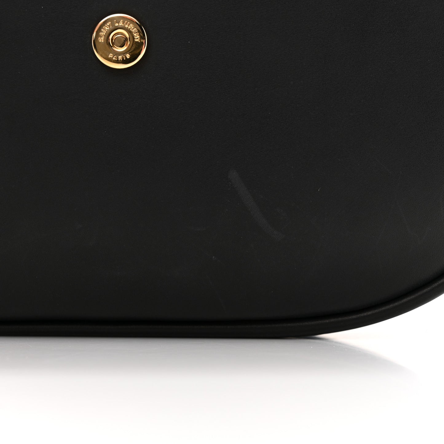 Smooth Calfskin Monogram Medium Kaia Satchel Black