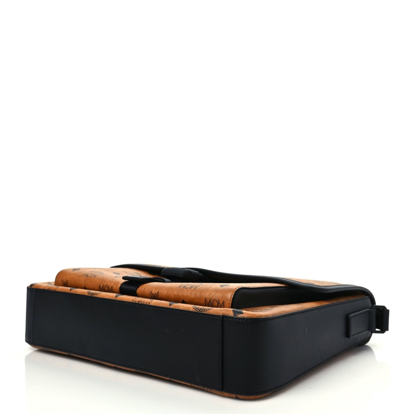 Visetos Medium Klassik Messenger Bag Cognac Black