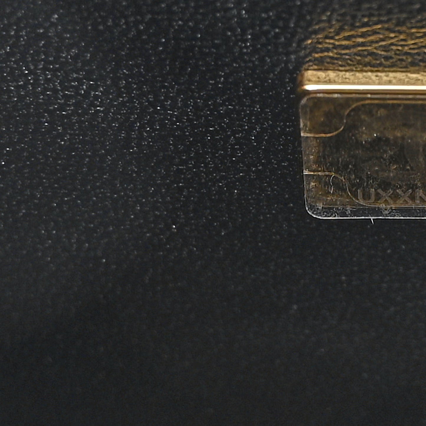 Calfskin Quilted Small Studded Square Vanity Case Black
