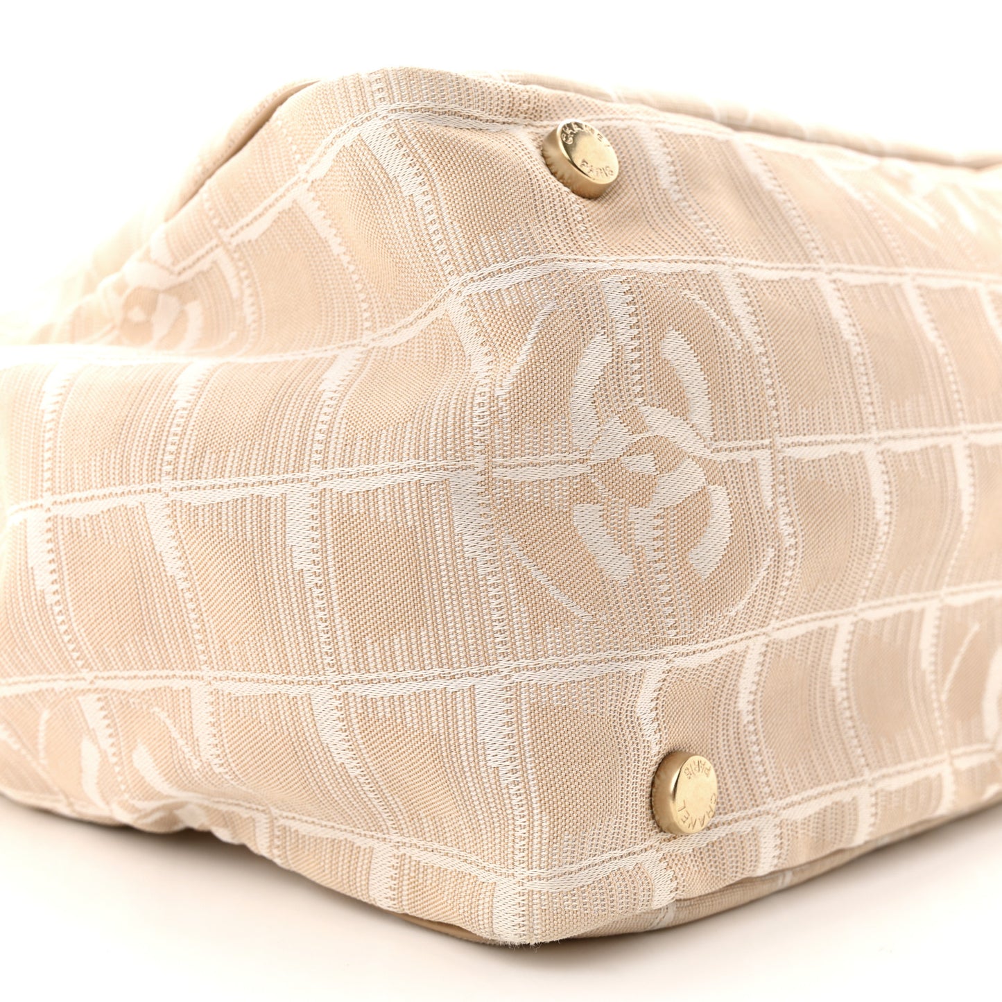 Nylon Medium Travel Tote Beige
