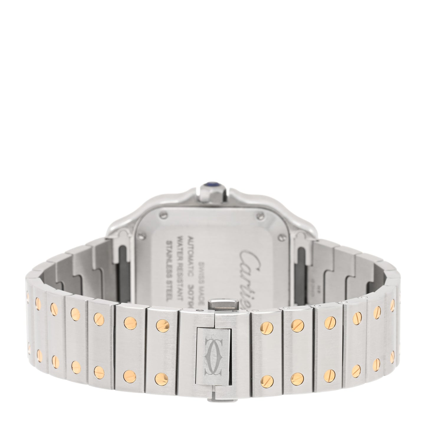 Stainless Steel 18K Yellow Gold 35mm Santos de Cartier Automatic Watch